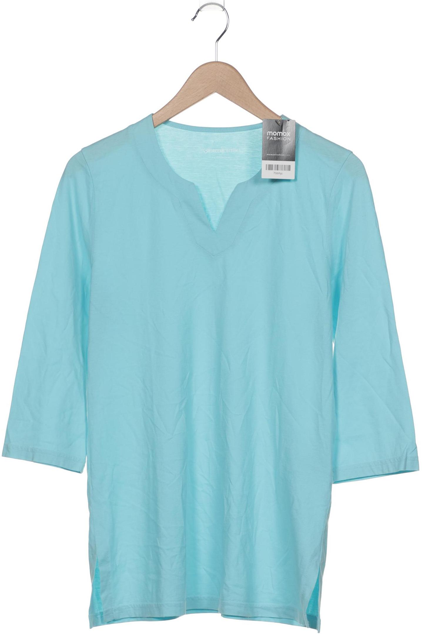 

Green Cotton by Peter Hahn Damen Langarmshirt, blau, Gr. 40