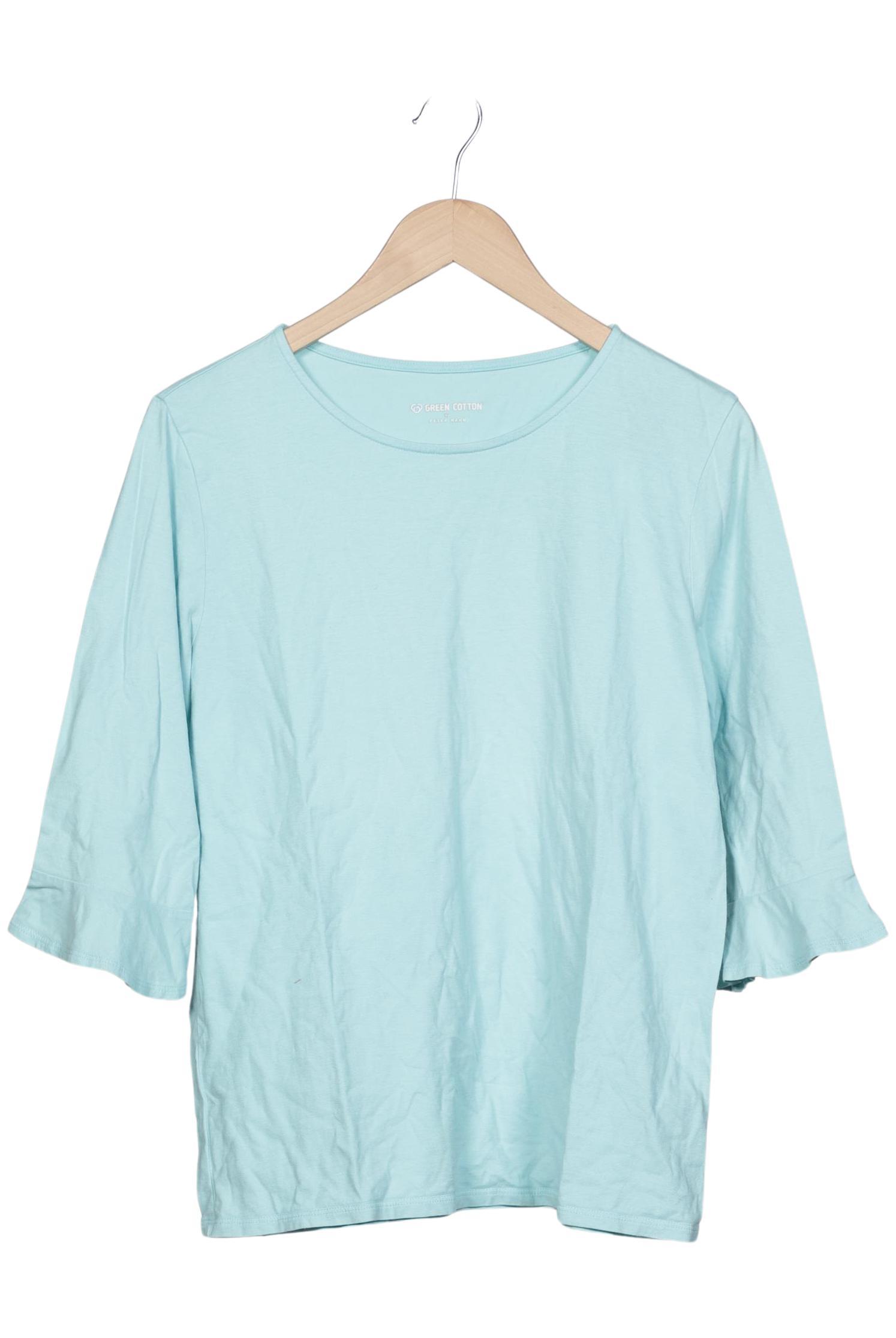 

Green Cotton by Peter Hahn Damen Langarmshirt, hellblau, Gr. 40