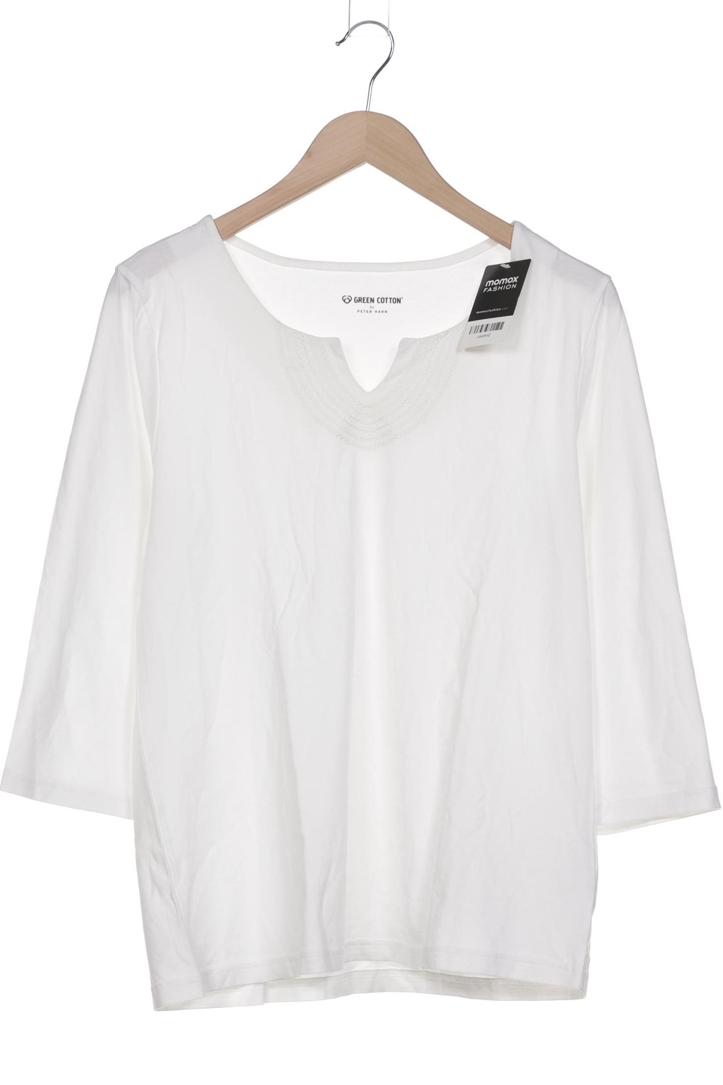 

Green Cotton by Peter Hahn Damen Langarmshirt, weiß, Gr. 44