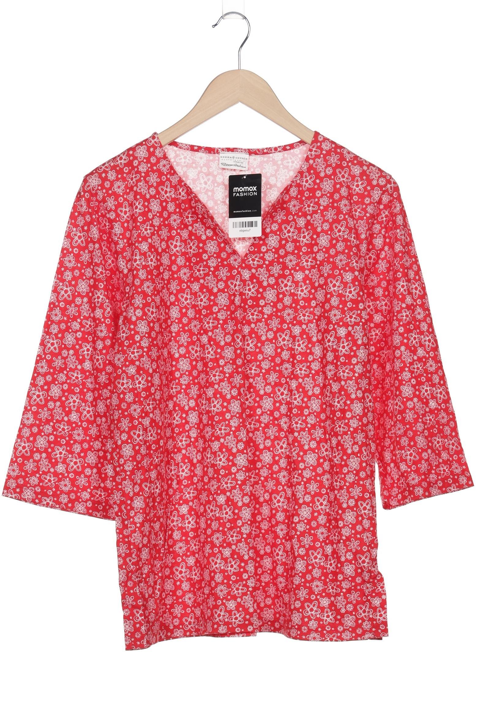 

Green Cotton by Peter Hahn Damen Langarmshirt, rot, Gr. 38