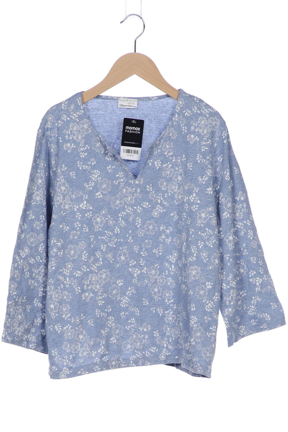 

Green Cotton by Peter Hahn Damen Langarmshirt, hellblau, Gr. 44