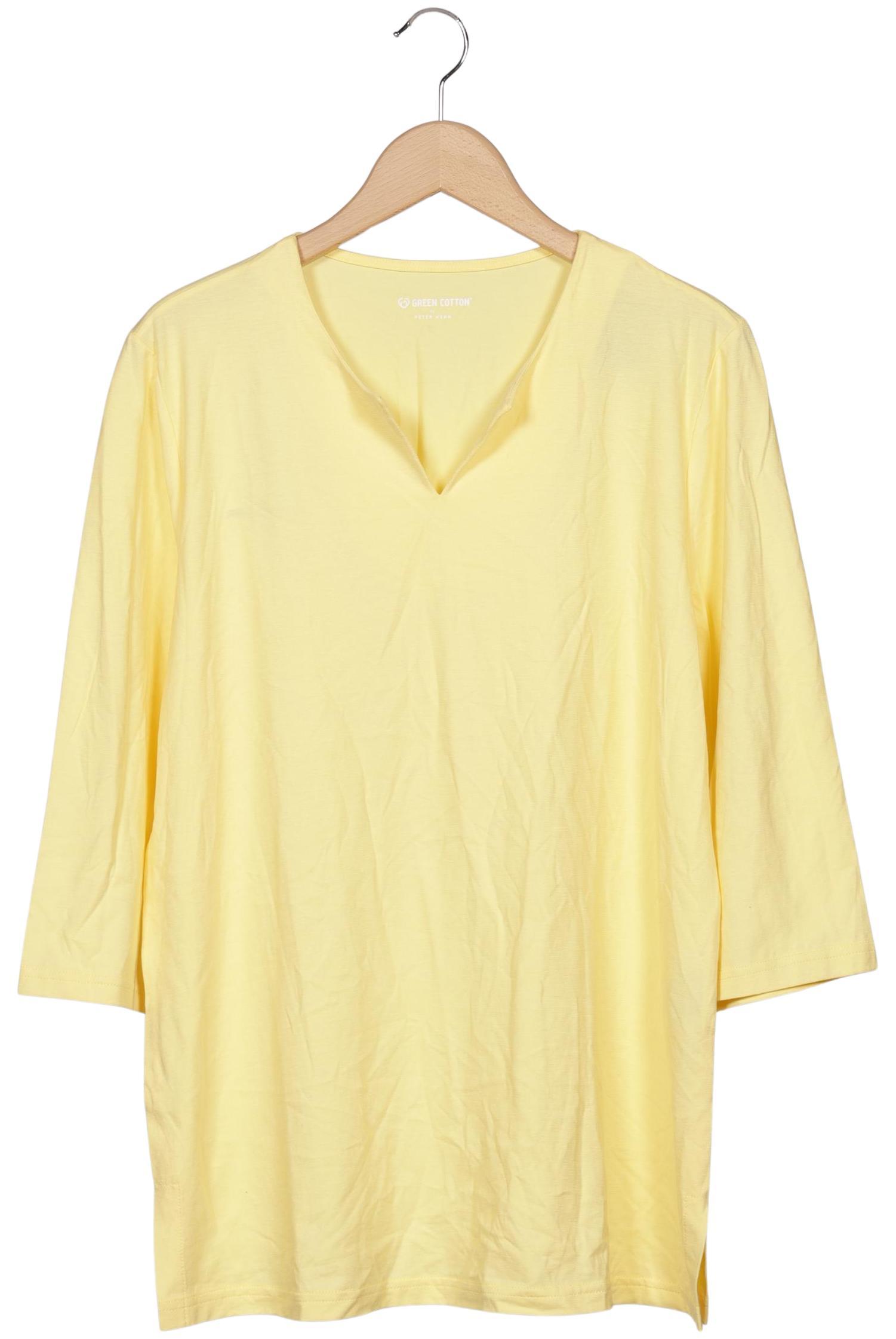 

Green Cotton by Peter Hahn Damen T-Shirt, gelb, Gr. 42