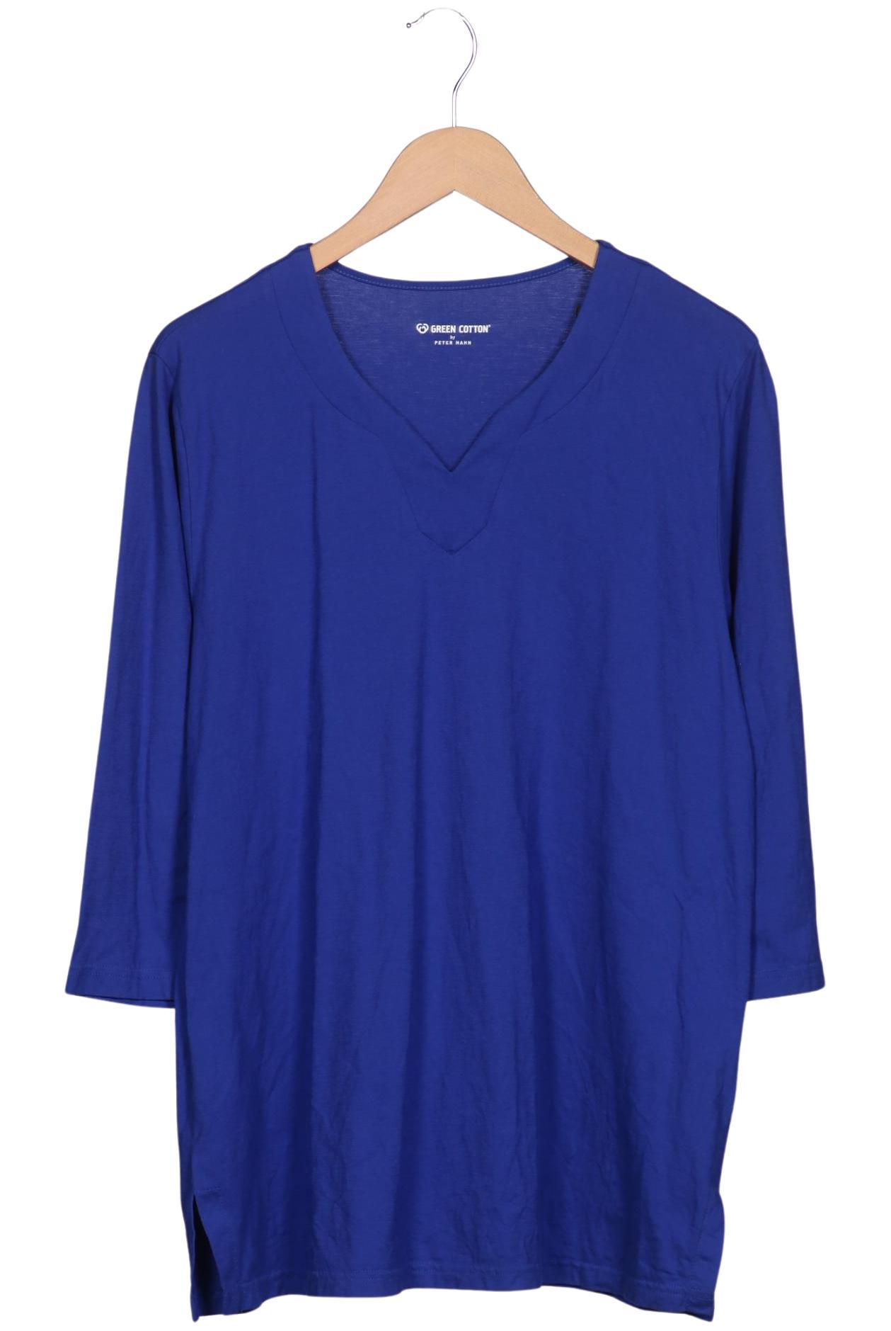 

Green Cotton by Peter Hahn Damen Langarmshirt, blau, Gr. 46