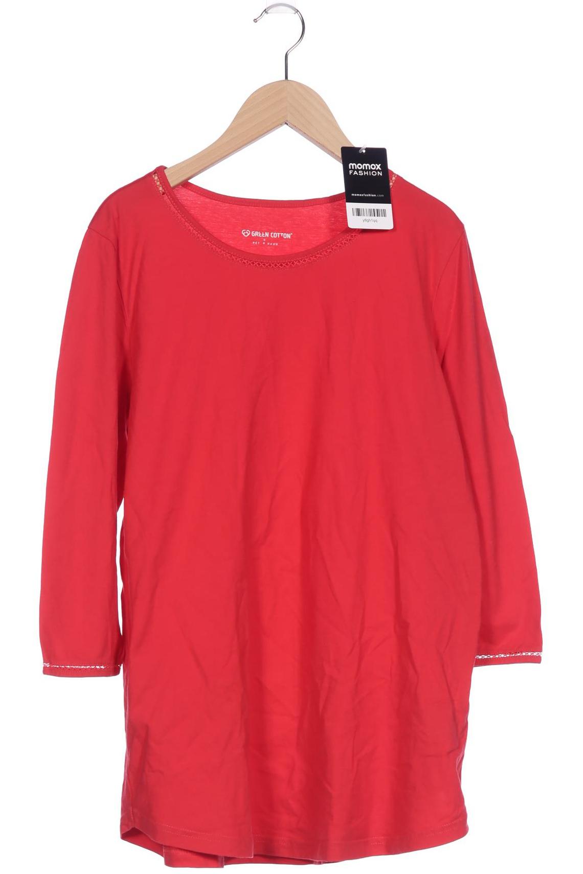 

Green Cotton by Peter Hahn Damen Langarmshirt, rot, Gr. 40