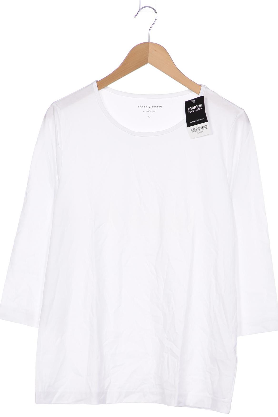 

Green Cotton Damen Langarmshirt, weiß, Gr. 42