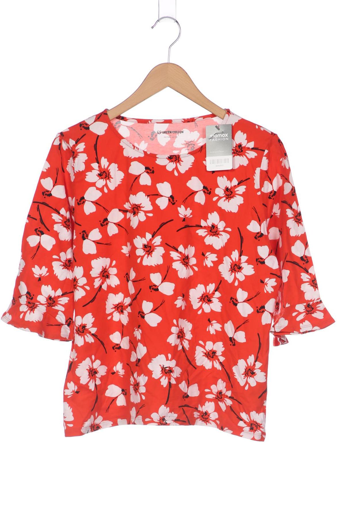 

Green Cotton Damen Langarmshirt, rot, Gr. 42