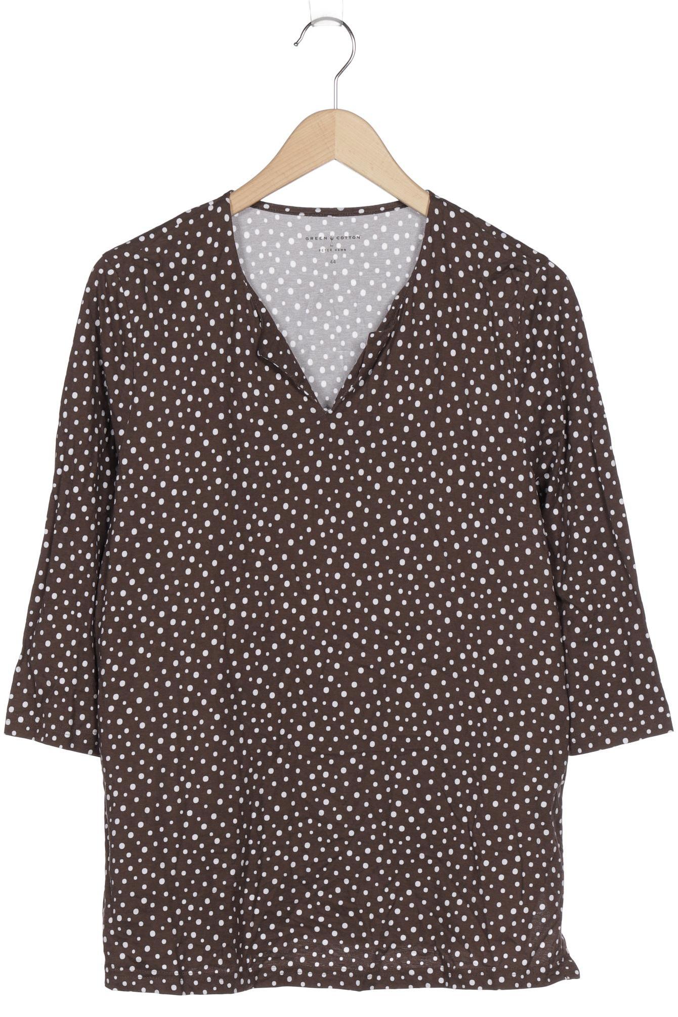 

Green Cotton Damen Langarmshirt, braun, Gr. 44