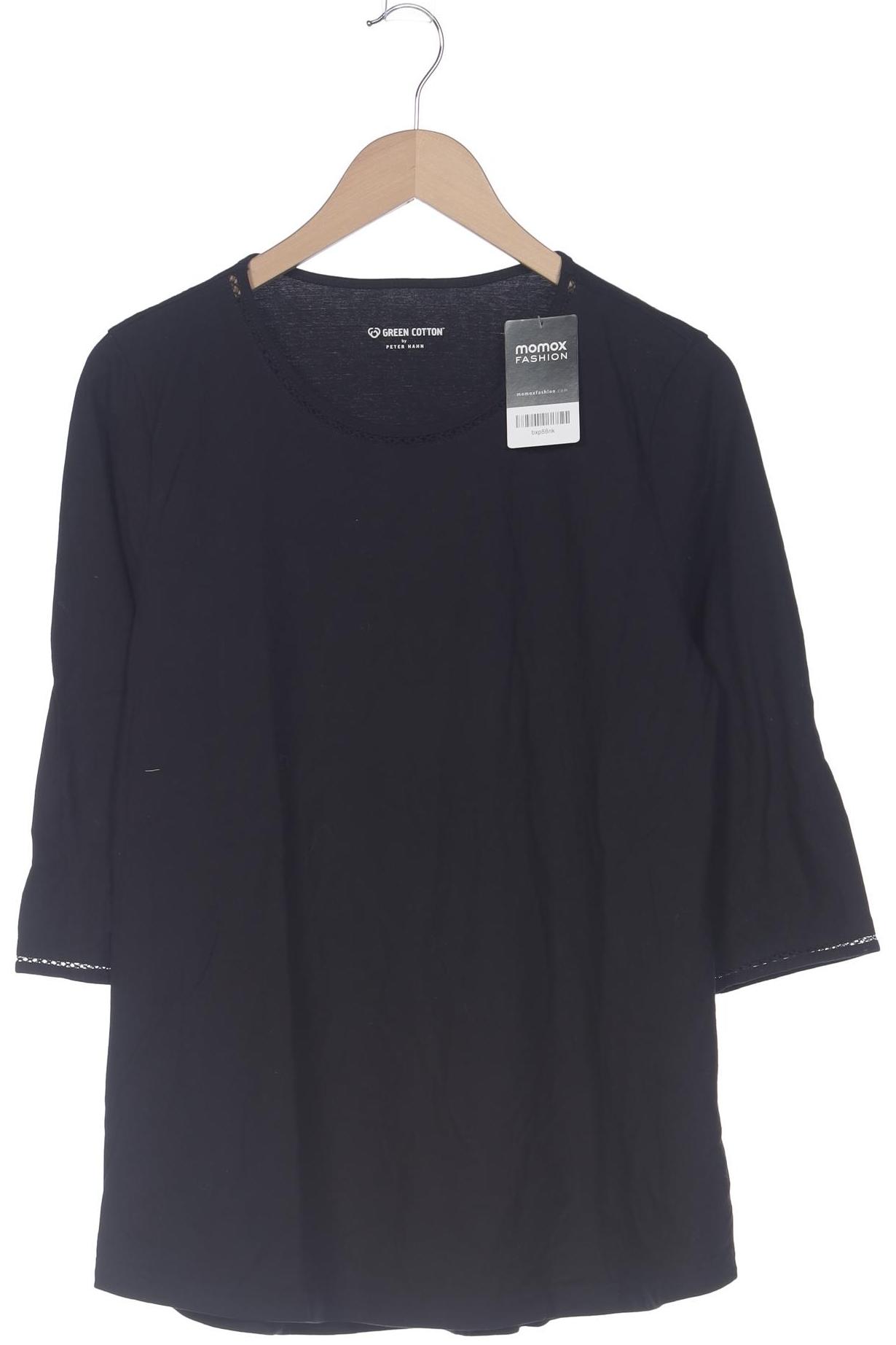 

Green Cotton Damen Langarmshirt, schwarz, Gr. 42
