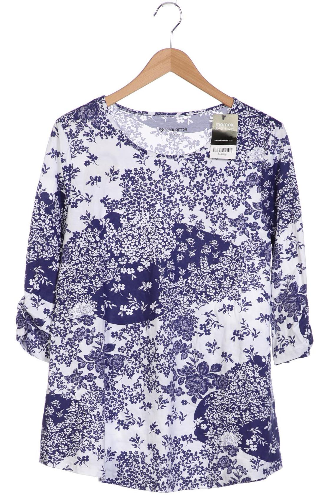 

Green Cotton Damen Langarmshirt, marineblau, Gr. 42