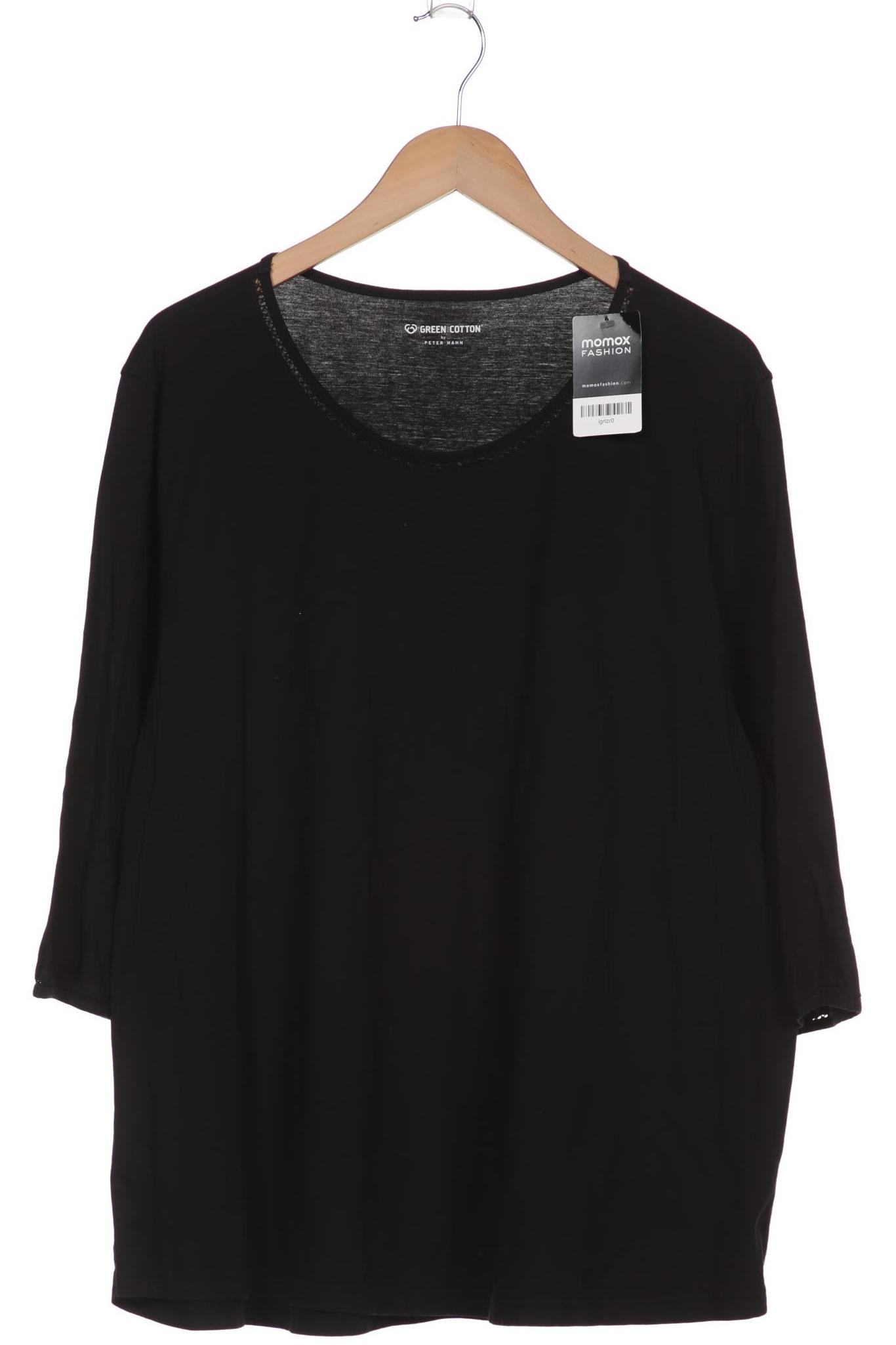 

GREEN COTTON Damen Langarmshirt, schwarz