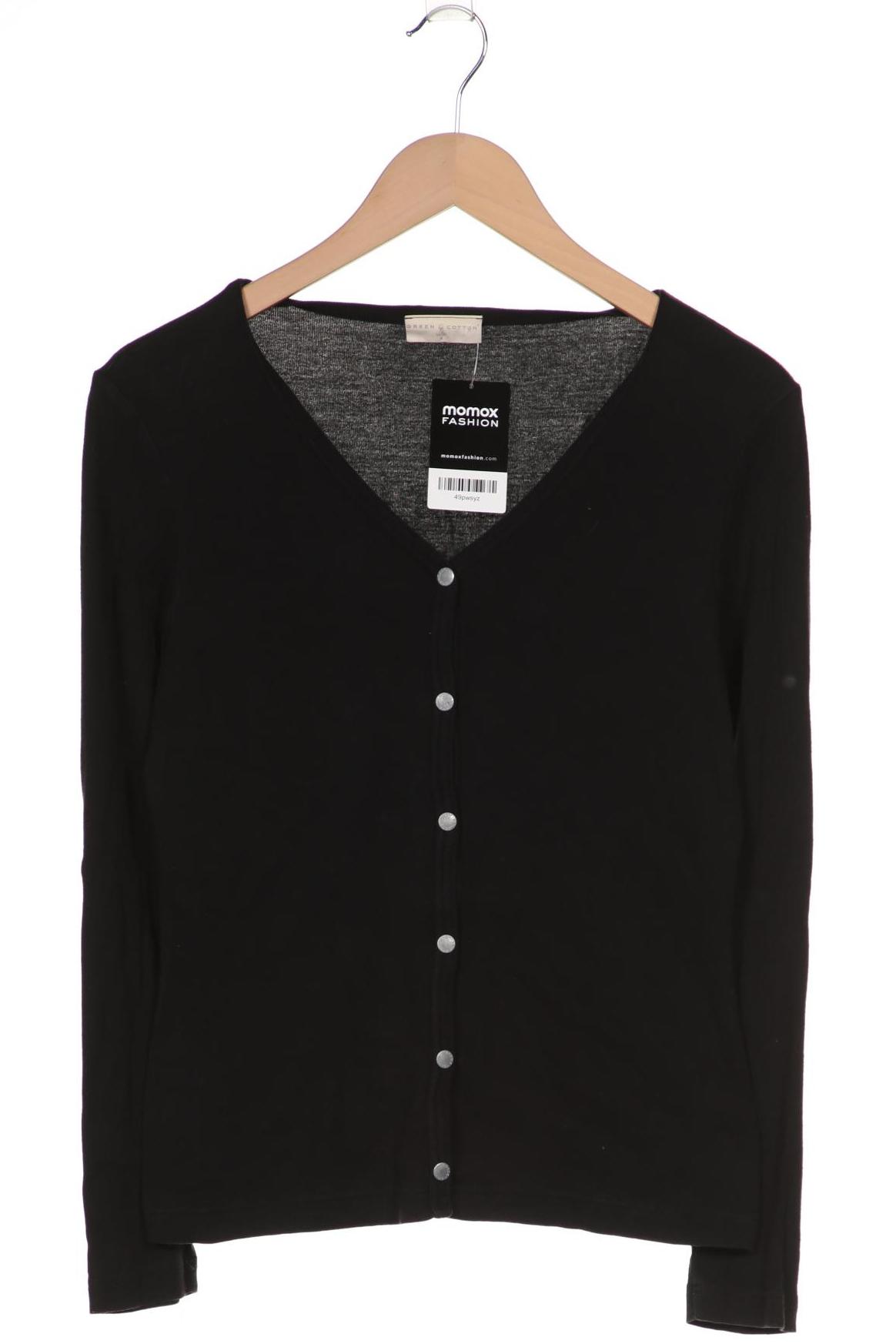 

GREEN COTTON Damen Strickjacke, schwarz