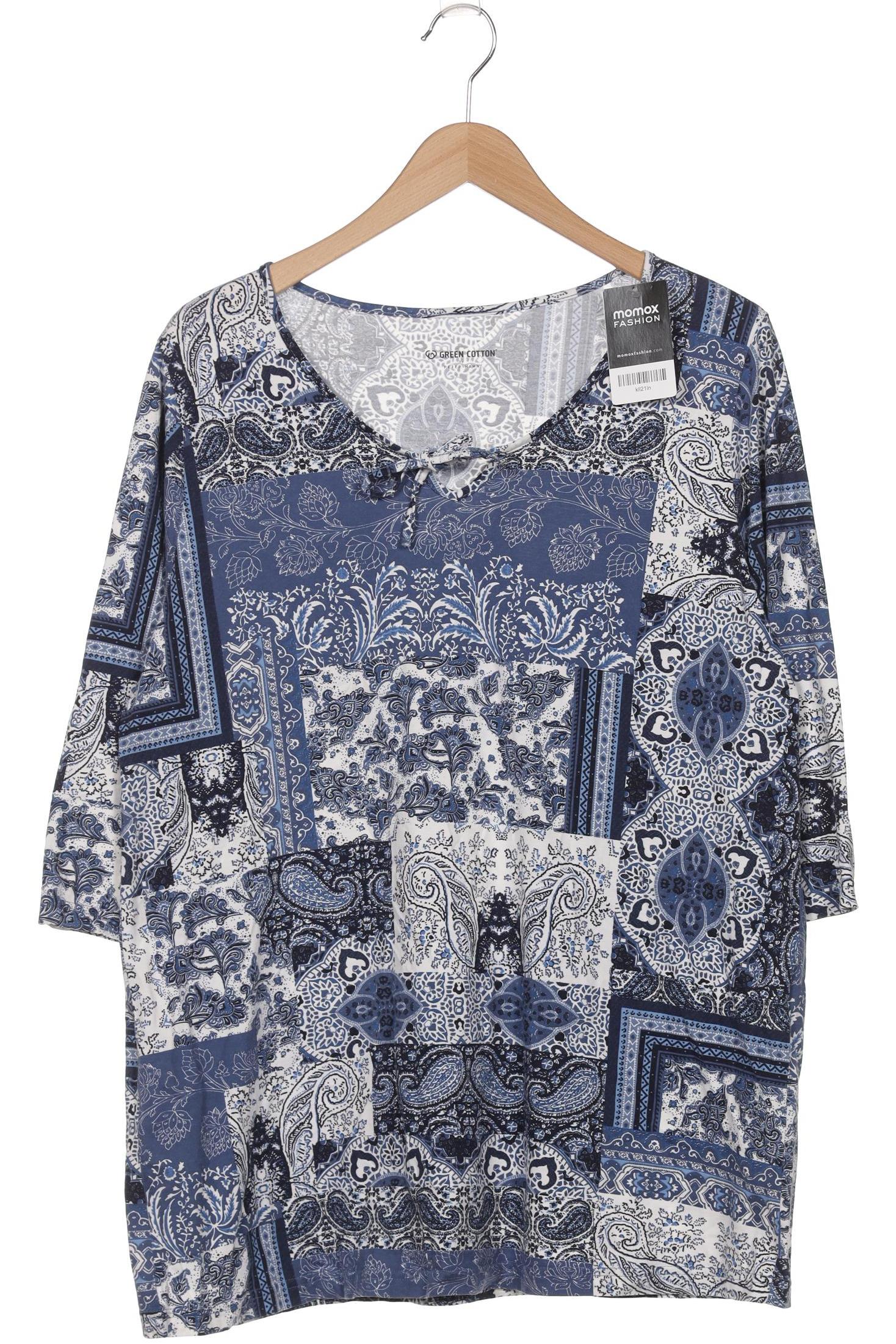 

Green Cotton Damen Langarmshirt, marineblau, Gr. 48