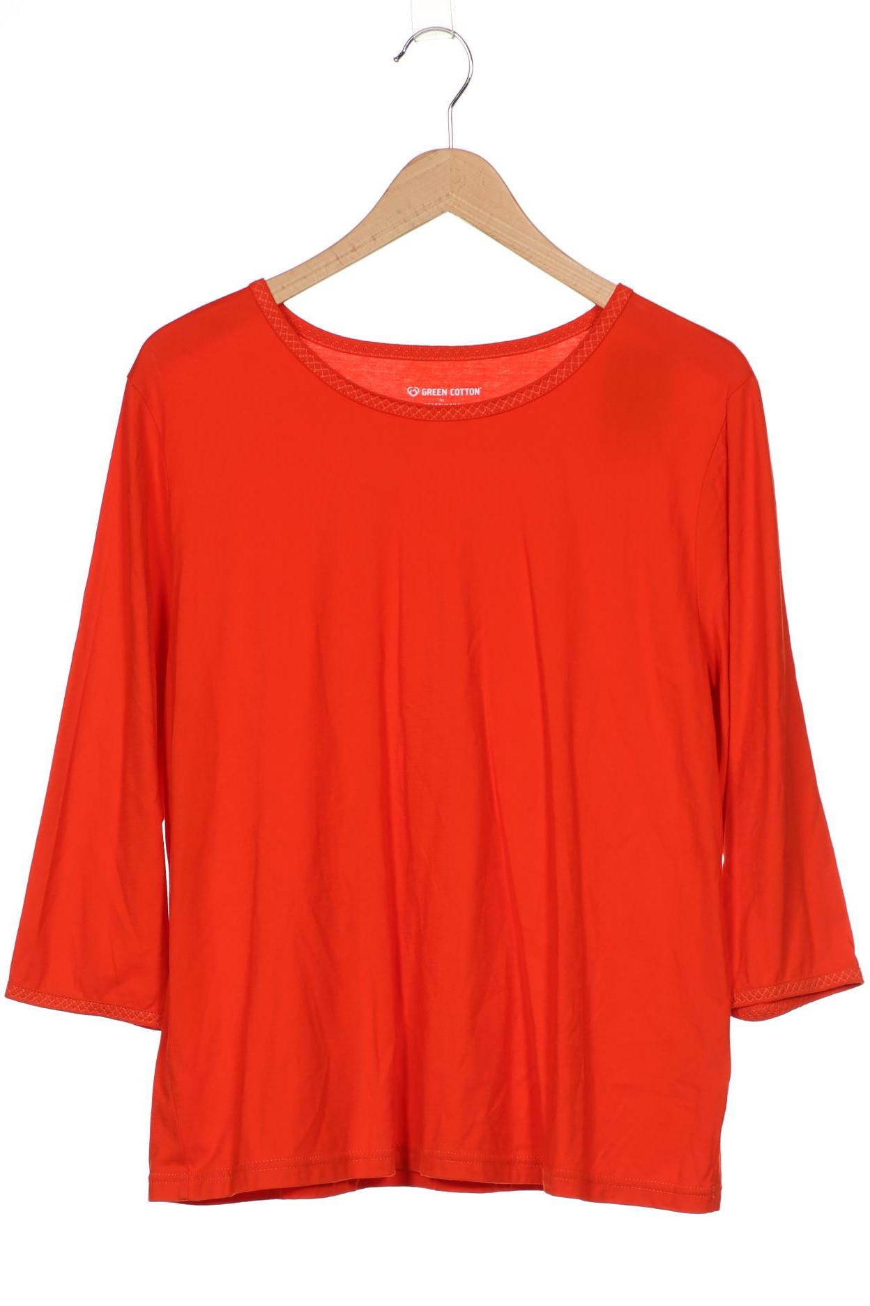 

GREEN COTTON Damen Langarmshirt, orange