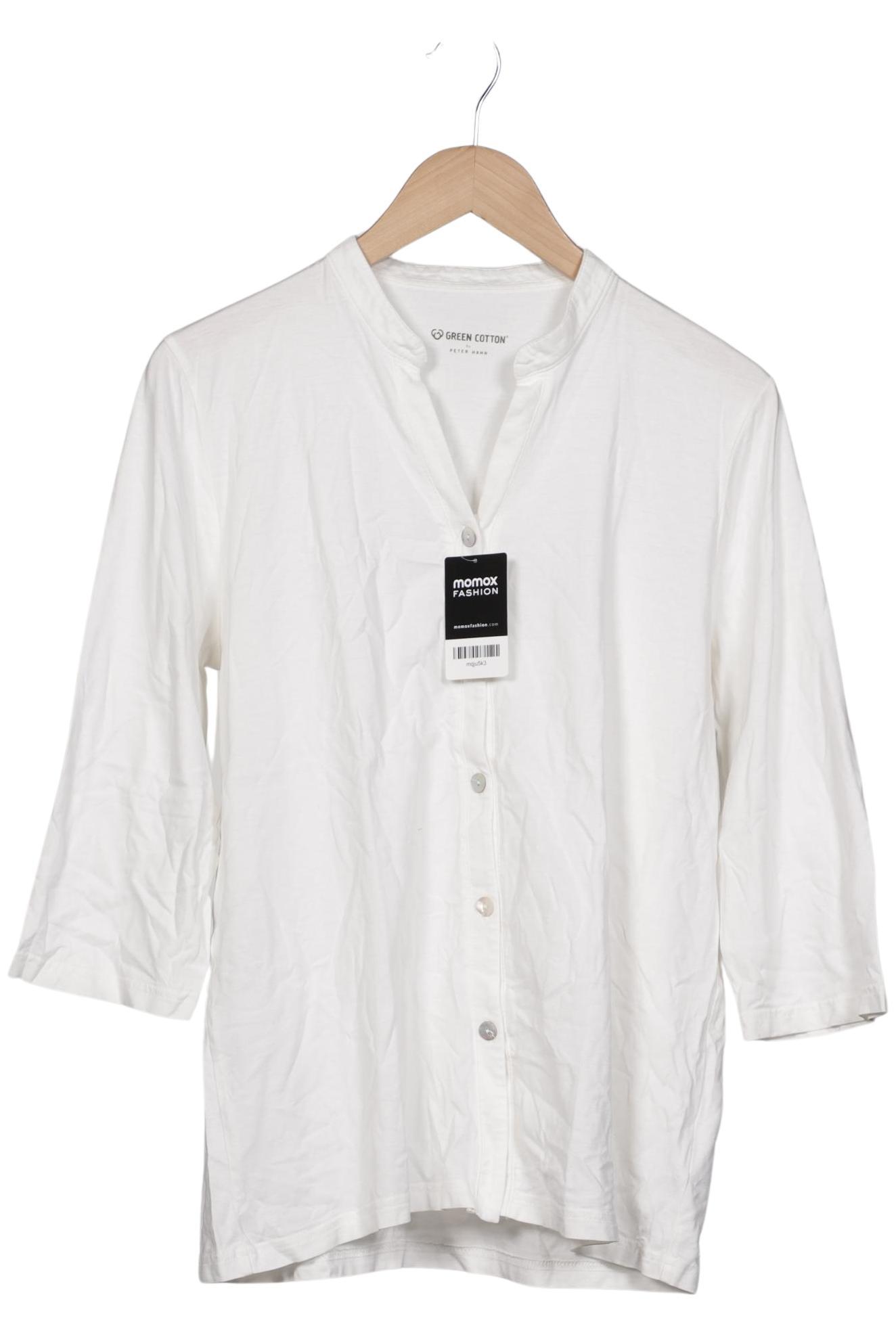 

Green Cotton Damen Strickjacke, weiß, Gr. 42