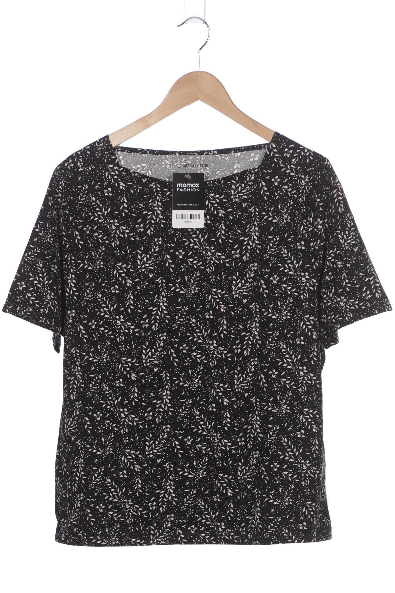 

Green Cotton Damen T-Shirt, schwarz, Gr. 48