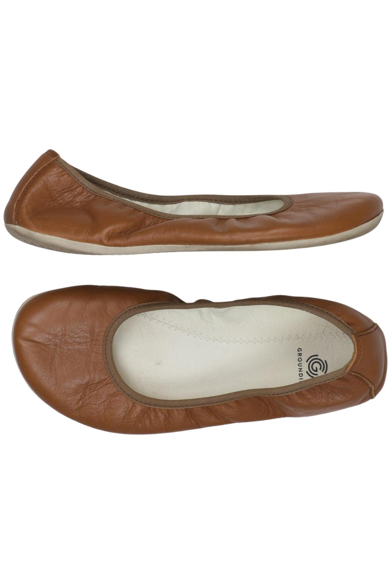 

Groundies Damen Ballerinas, braun, Gr. 37