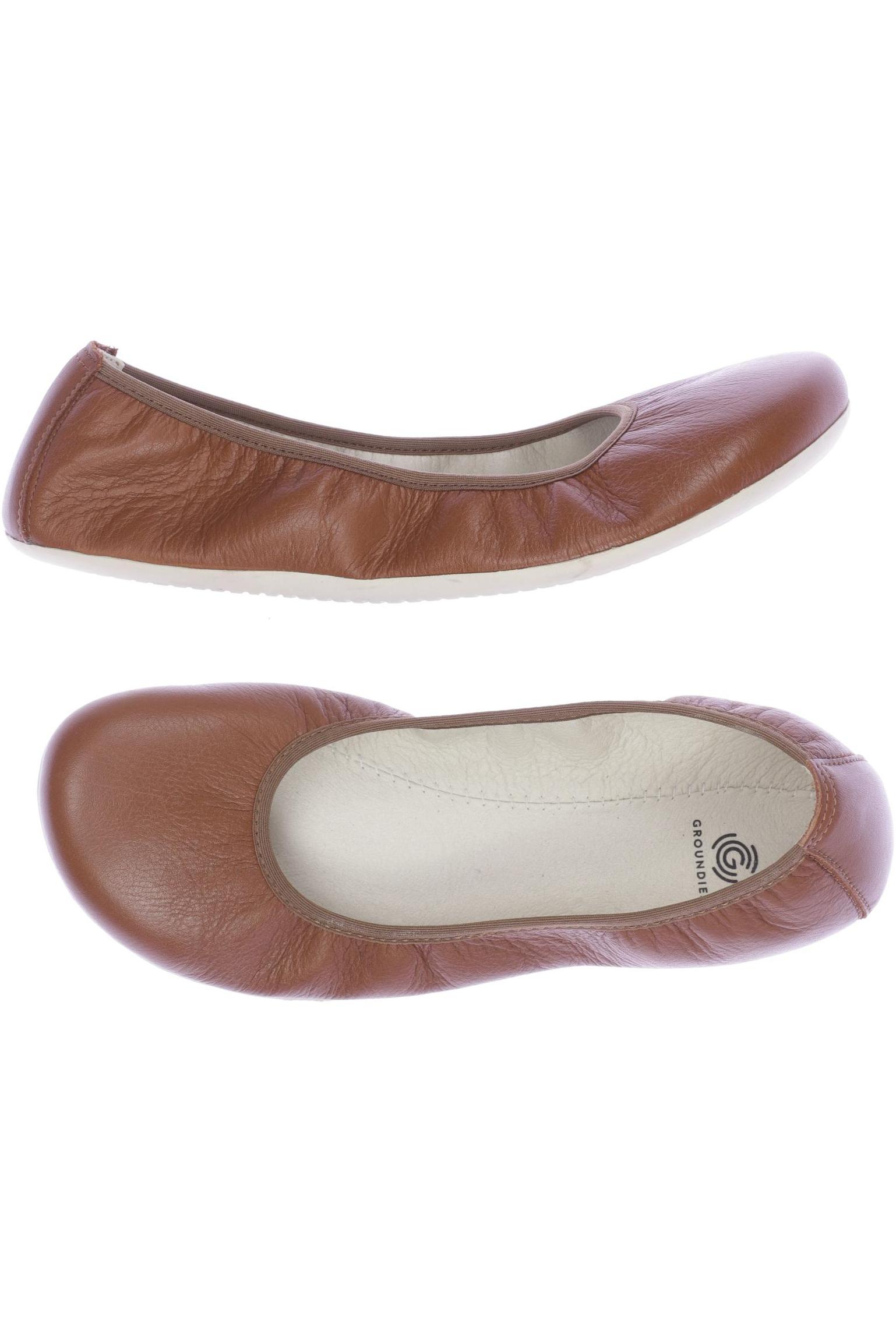 

Groundies Damen Ballerinas, braun, Gr. 41