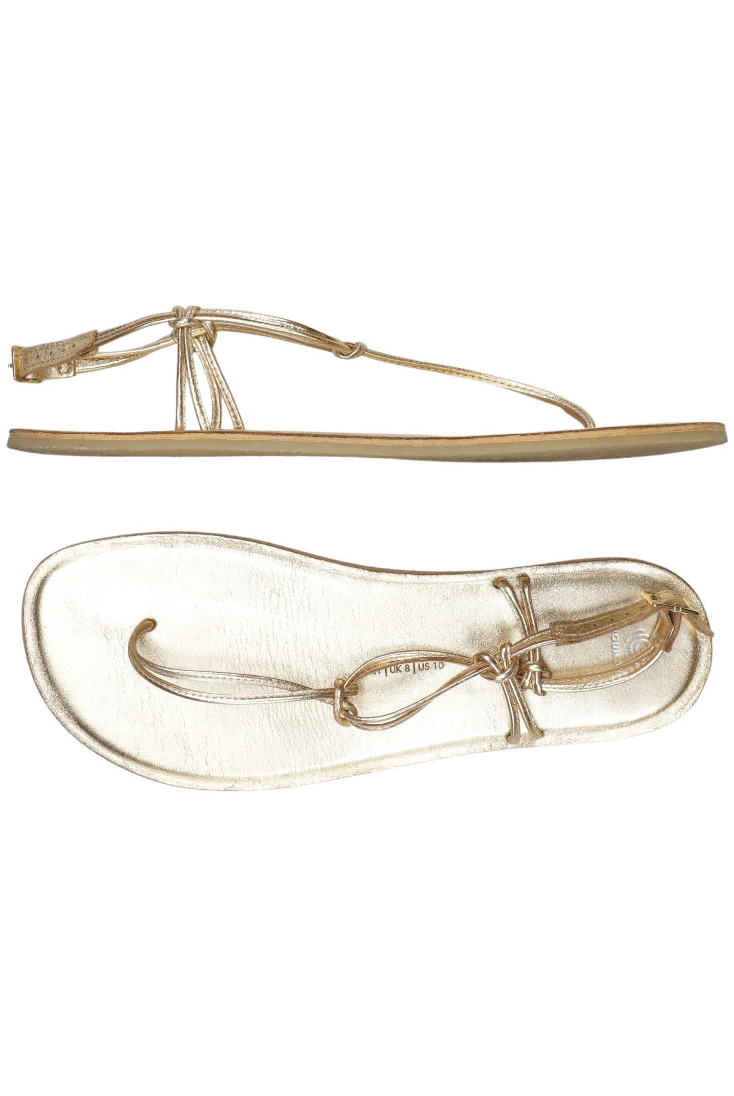 

Groundies Damen Sandale, gold, Gr. 41