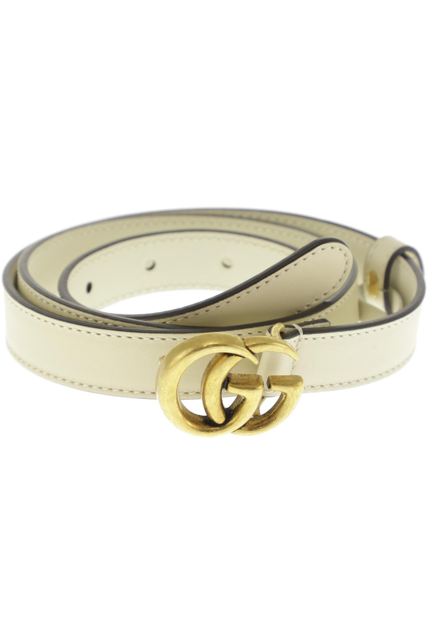 

Gucci Damen Gürtel, cremeweiß, Gr. 80