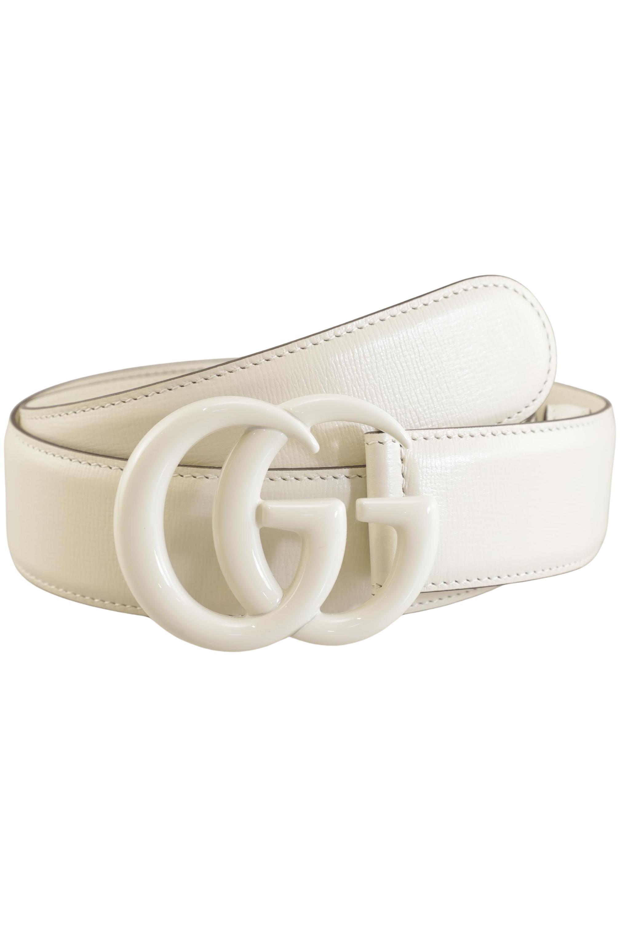 

Gucci Damen Gürtel, cremeweiß, Gr. 80