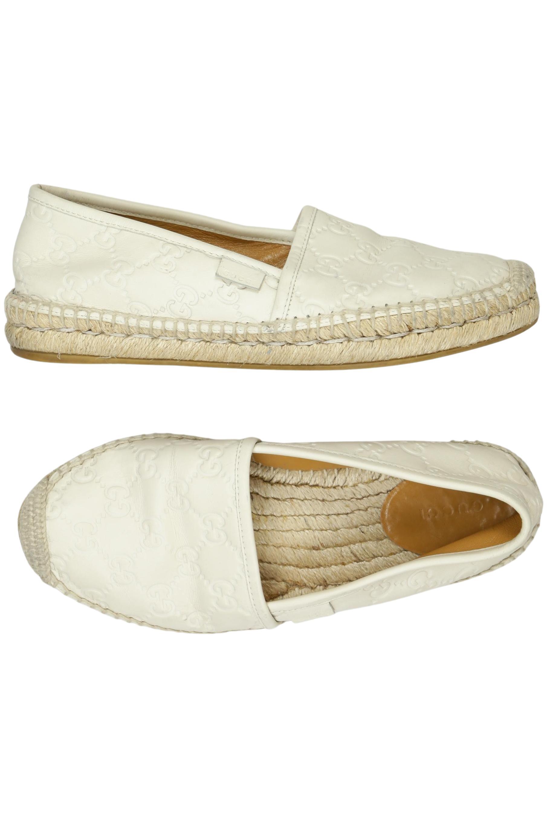 

Gucci Damen Halbschuh, cremeweiß, Gr. 36.5