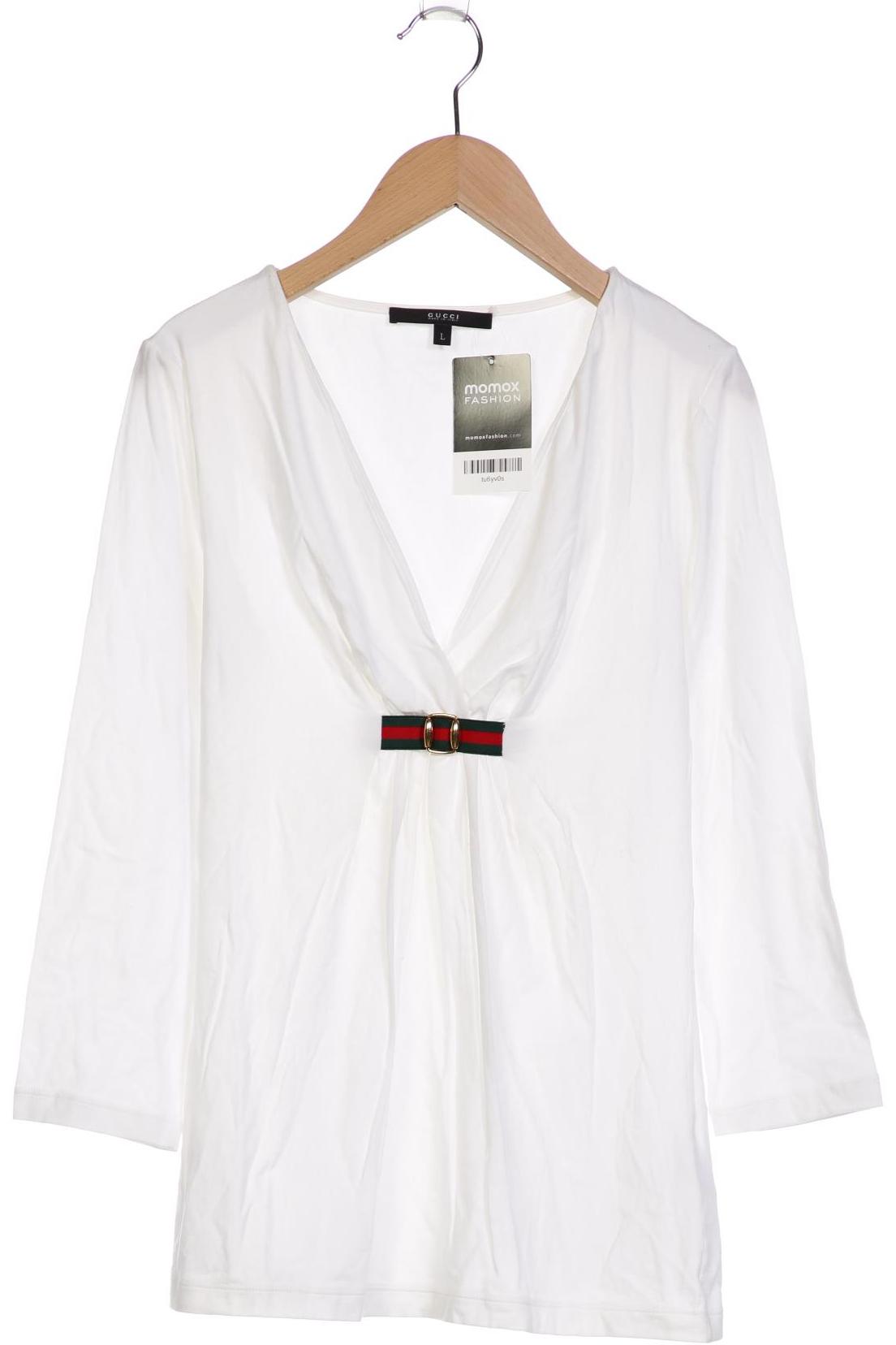 

Gucci Damen Langarmshirt, weiß, Gr. 42