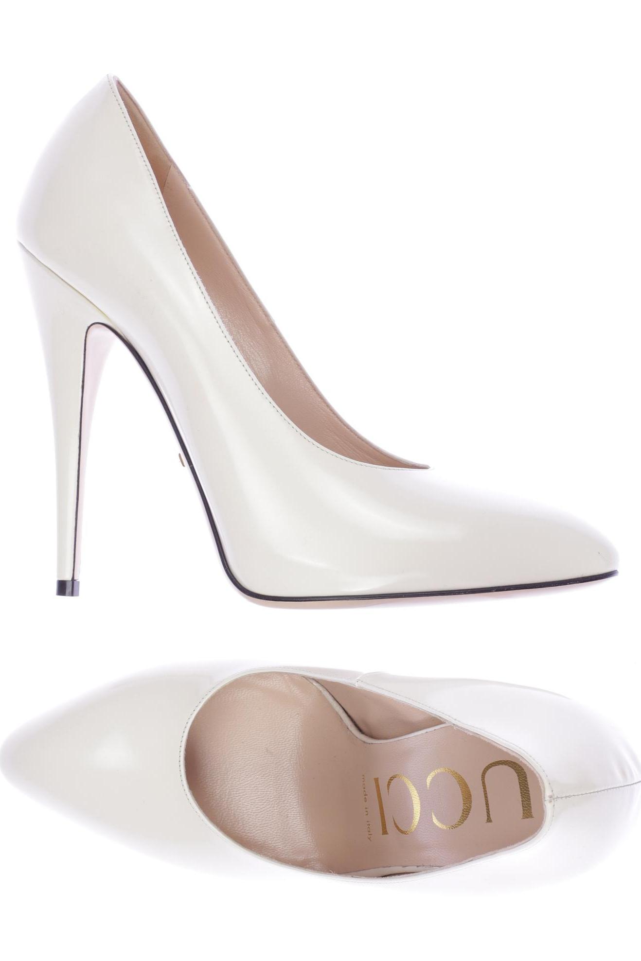 

Gucci Damen Pumps, cremeweiß, Gr. 38.5