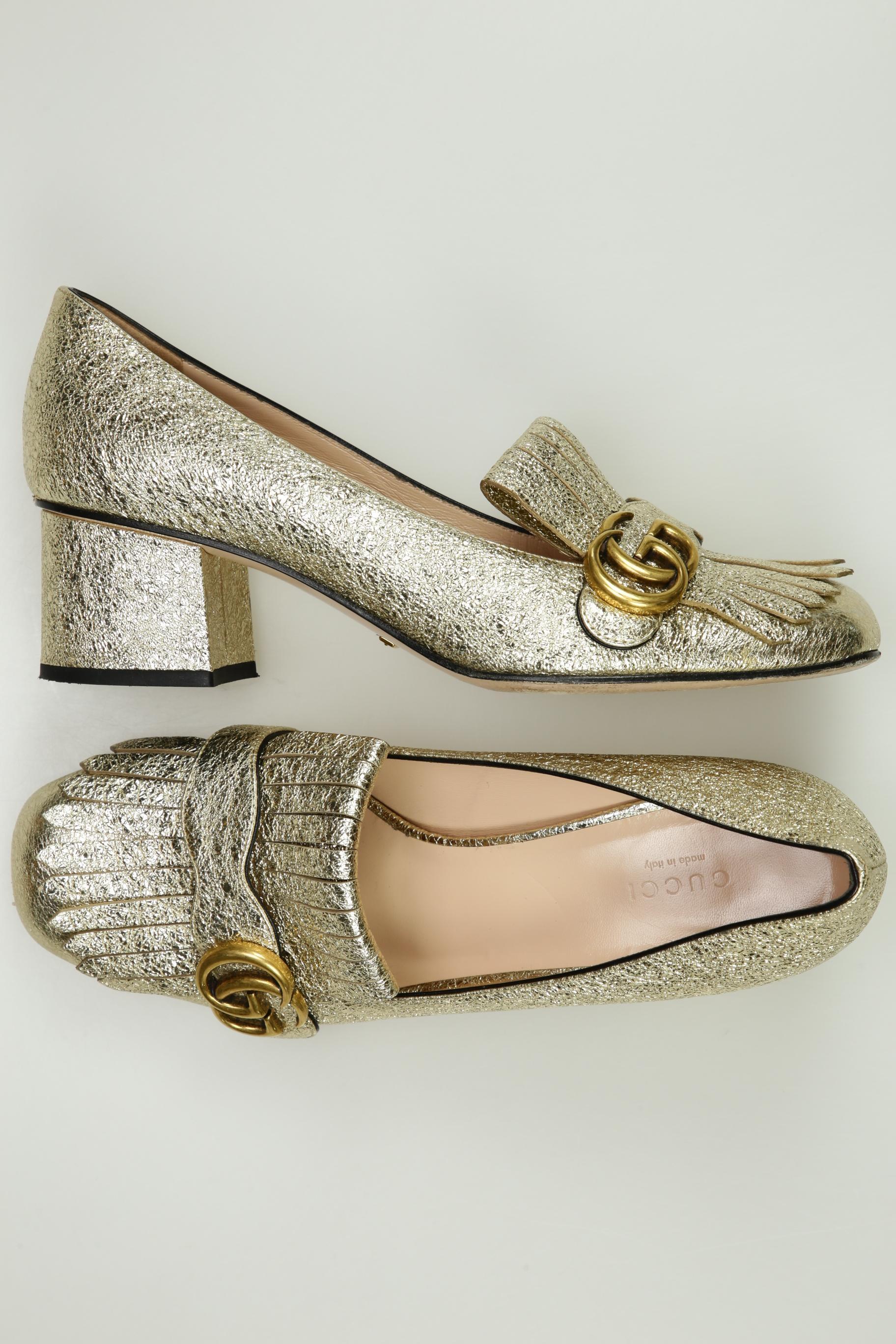 

Gucci Damen Pumps, gold, Gr. 39.5