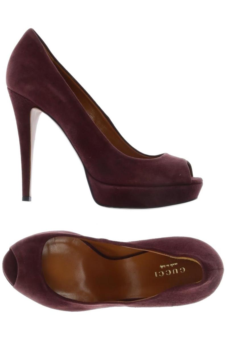 

Gucci Damen Pumps, bordeaux, Gr. 37.5