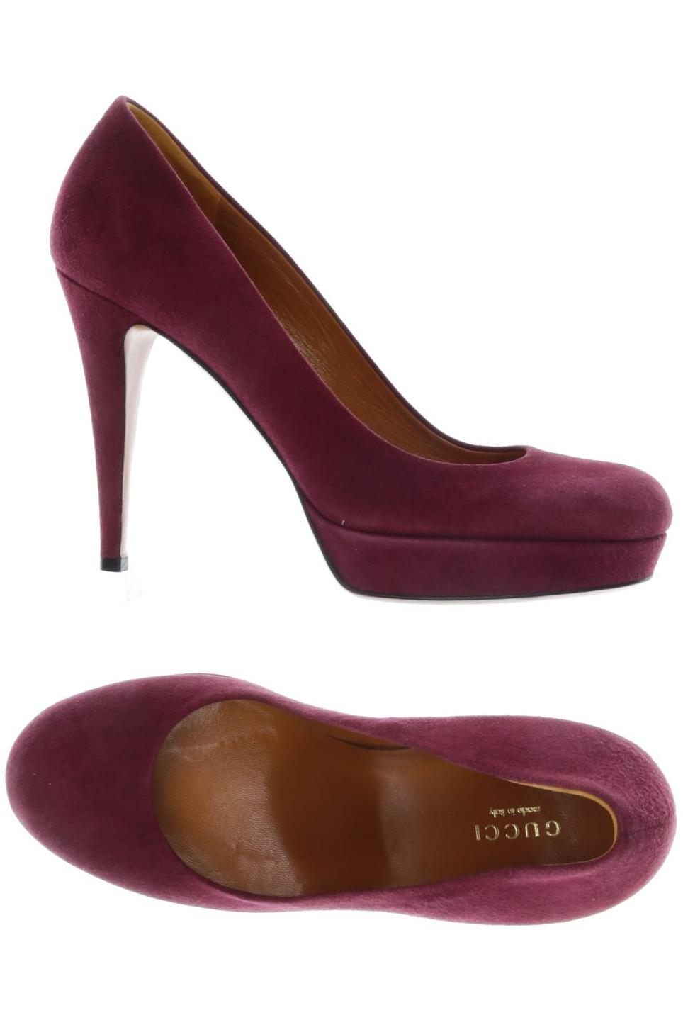 

Gucci Damen Pumps, bordeaux, Gr. 37