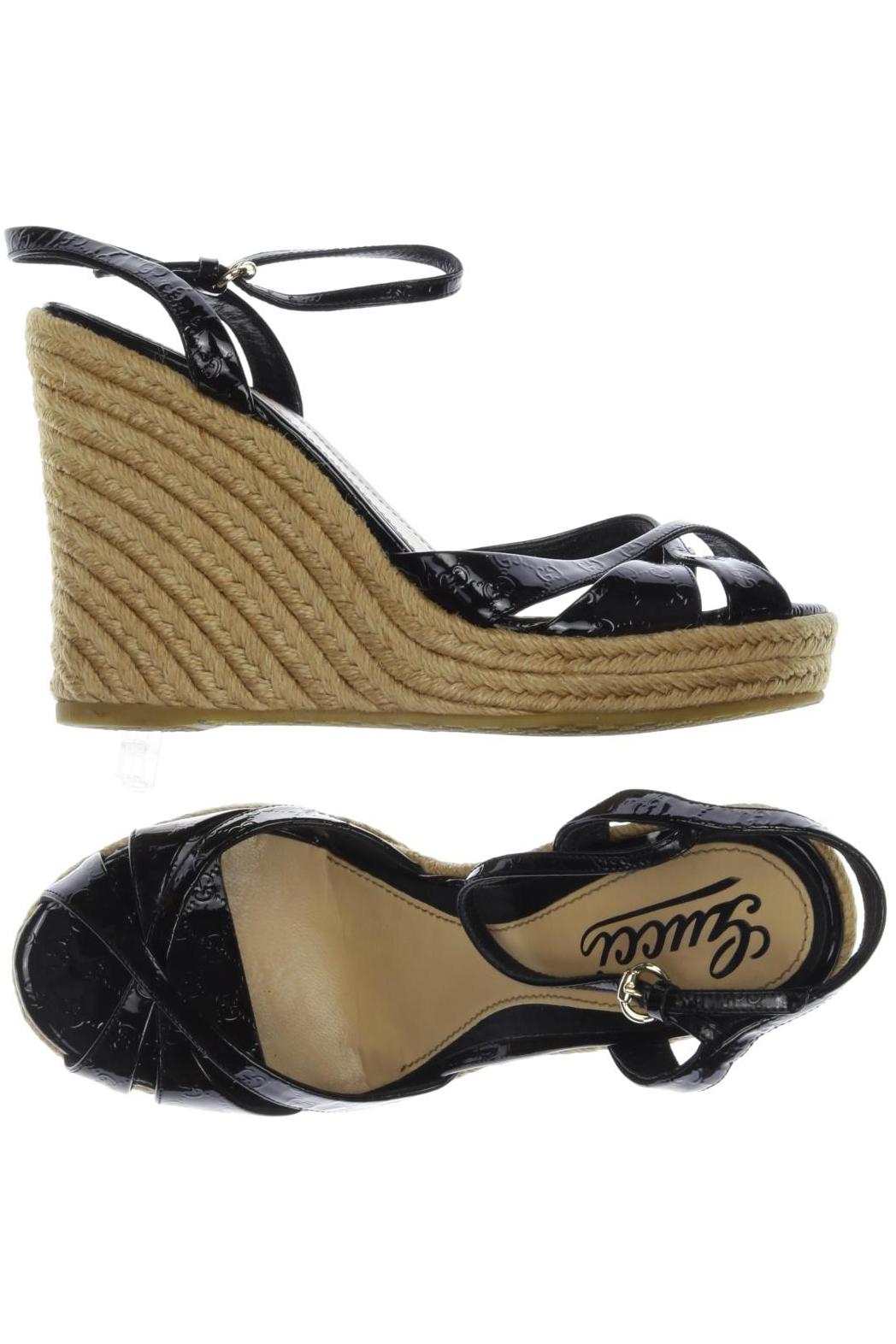 

Gucci Damen Sandale, schwarz, Gr. 36.5