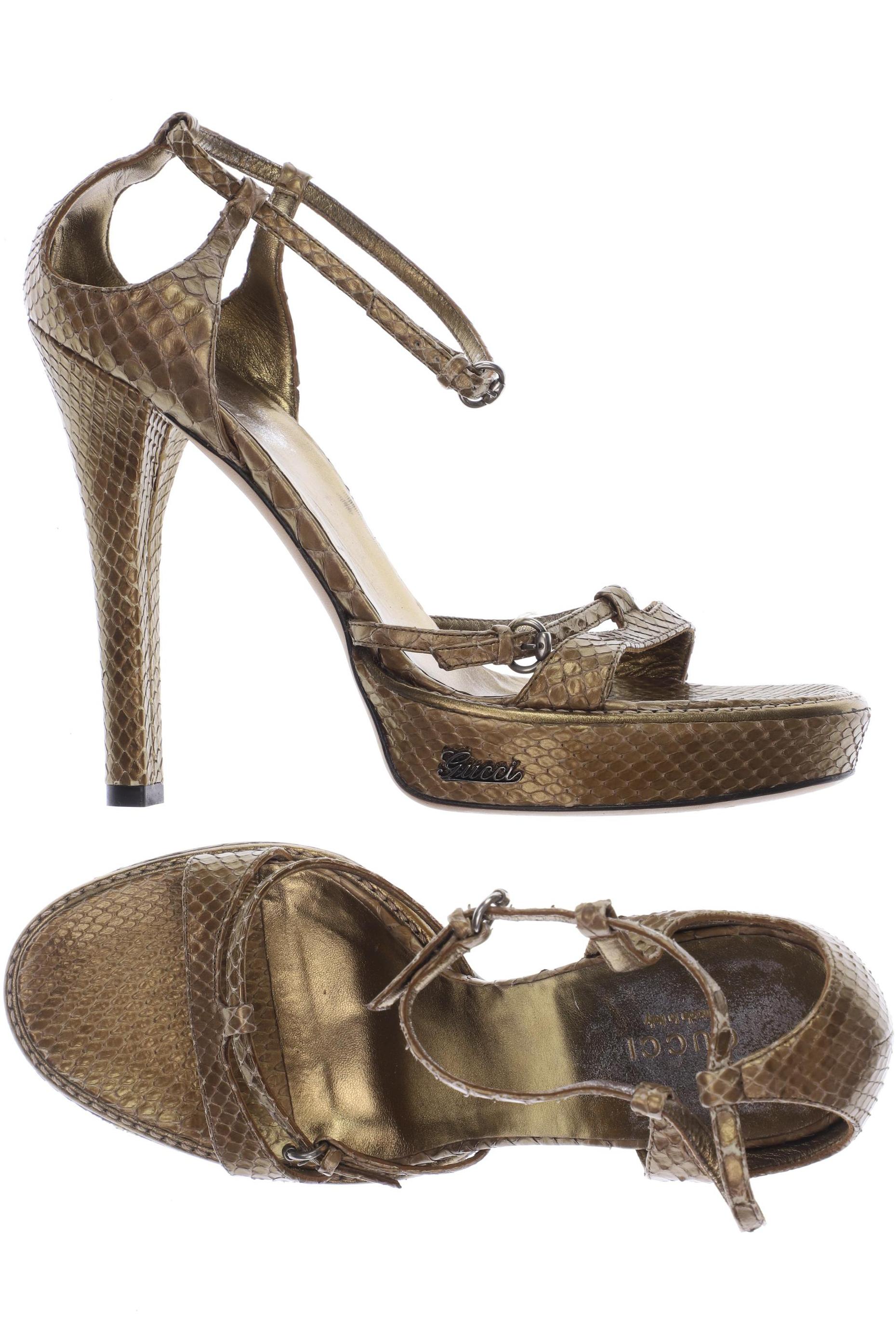 

Gucci Damen Sandale, gold