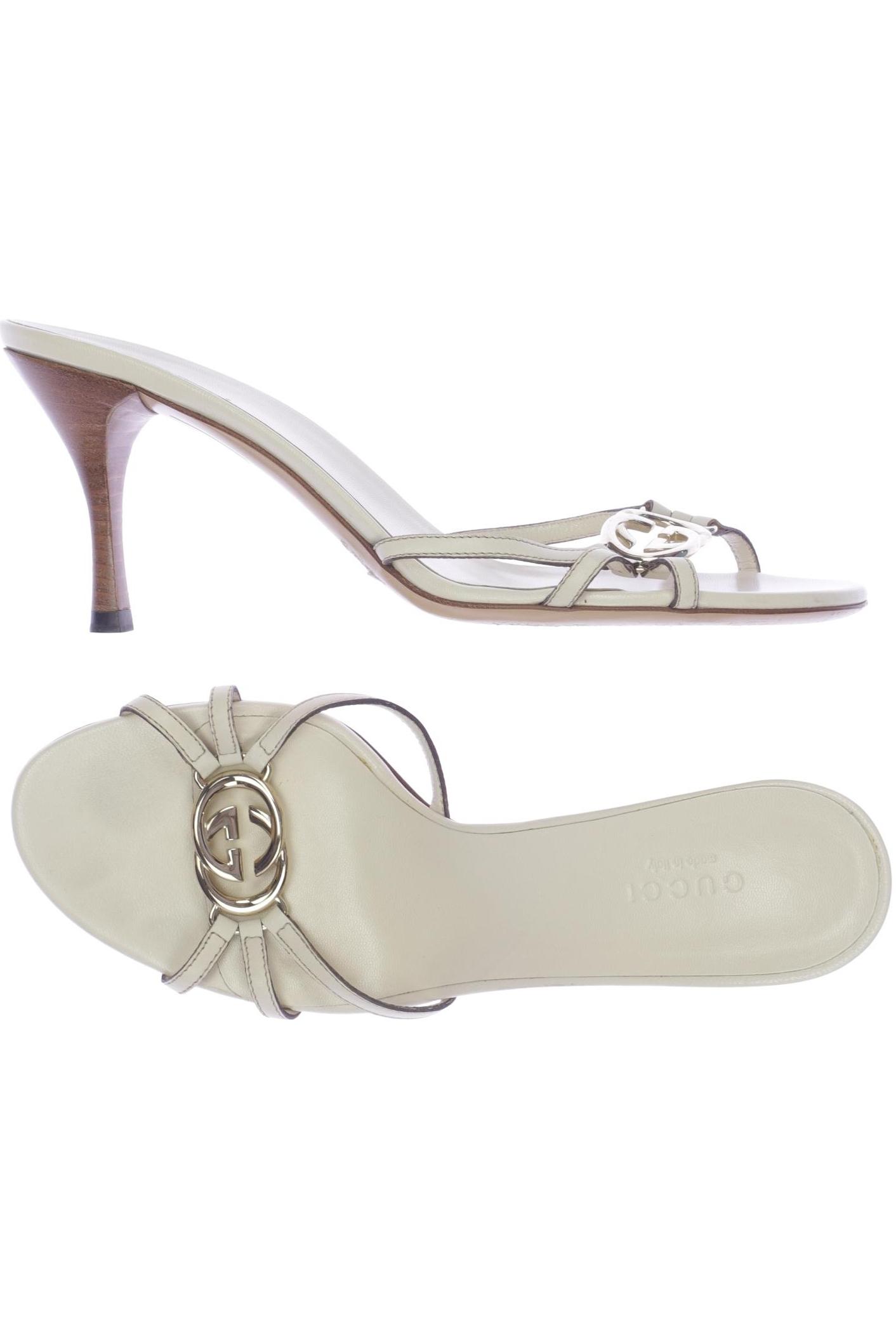 

Gucci Damen Sandale, cremeweiß, Gr. 37