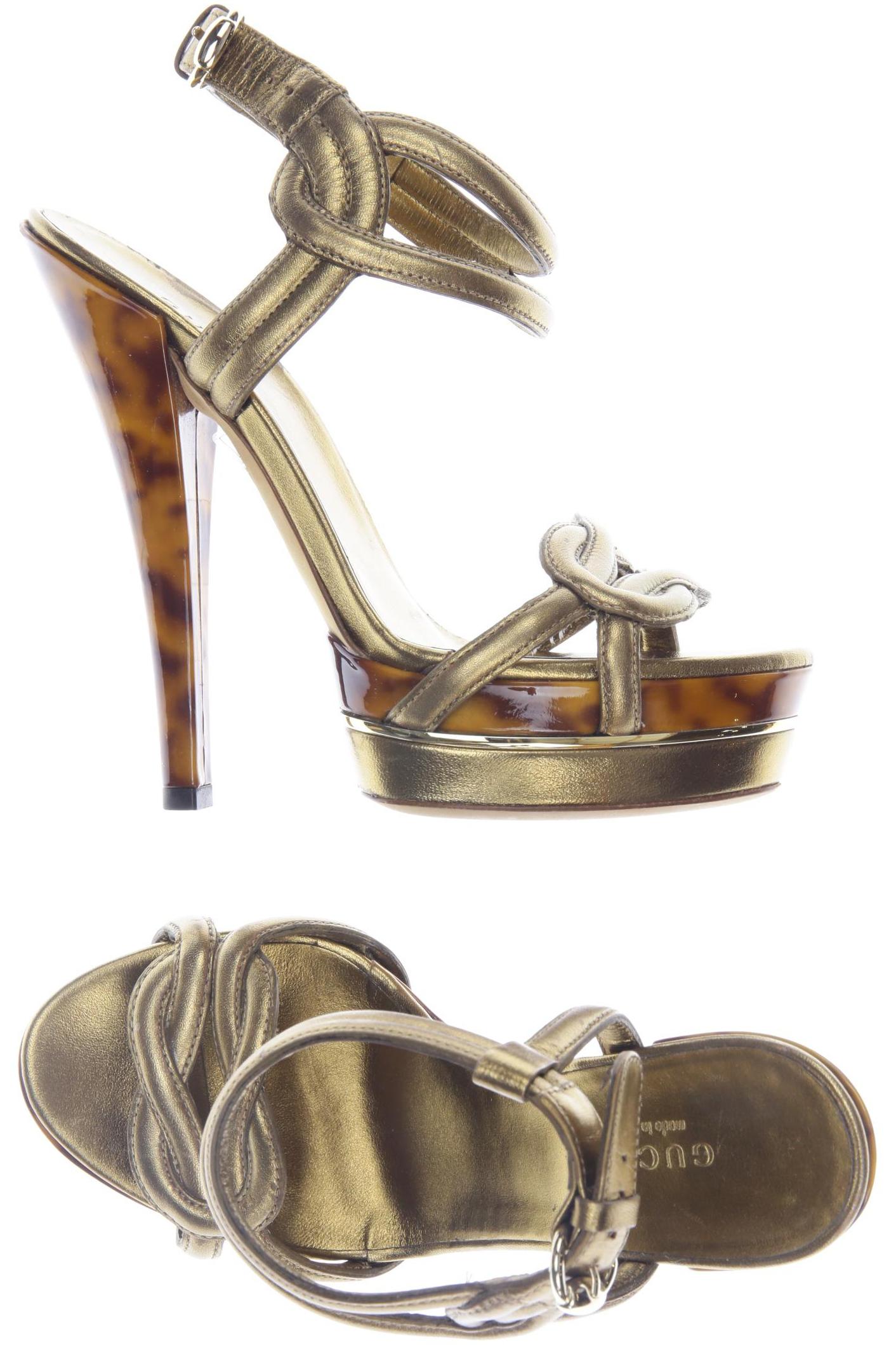 

Gucci Damen Sandale, gold