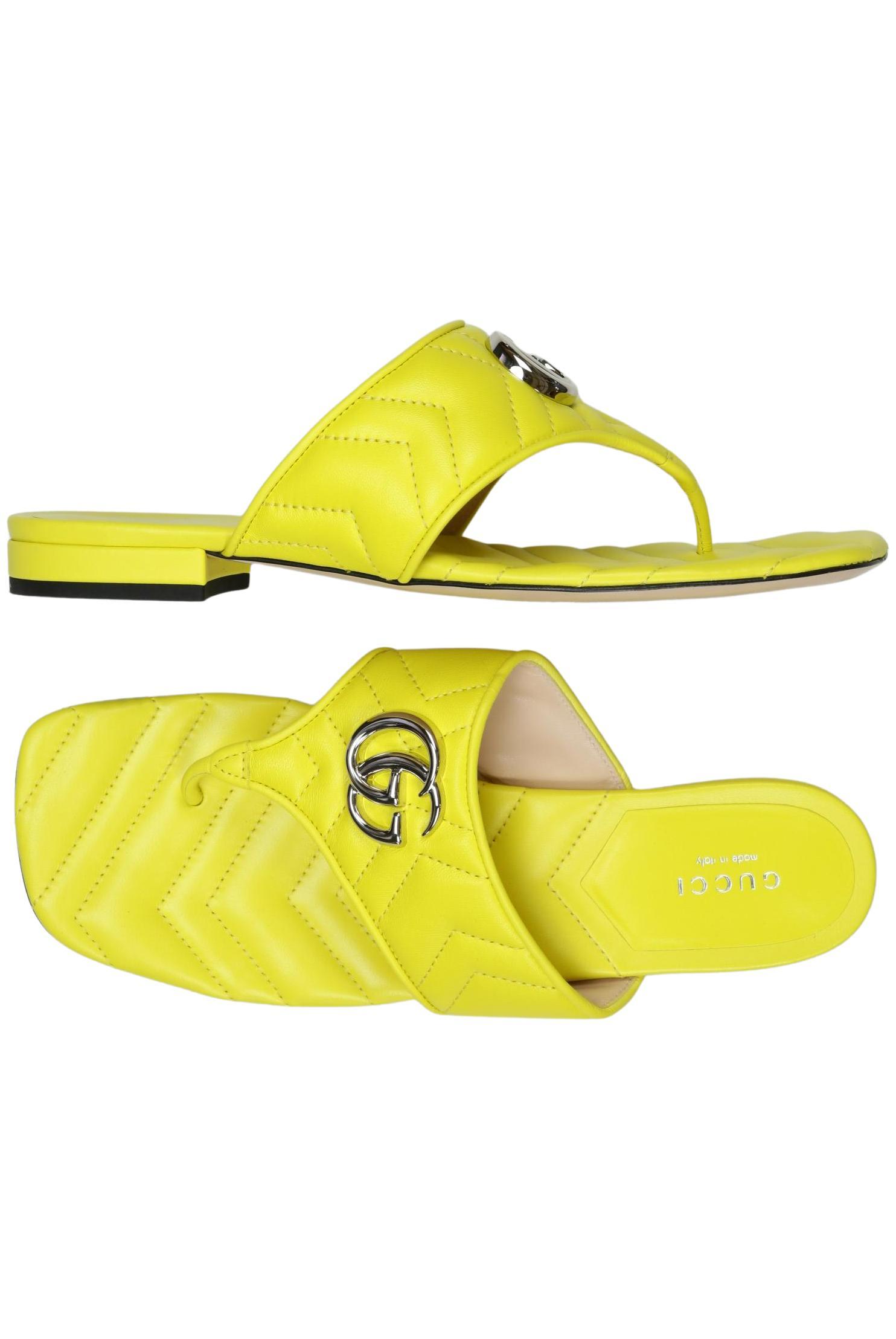 

Gucci Damen Sandale, gelb, Gr. 38.5