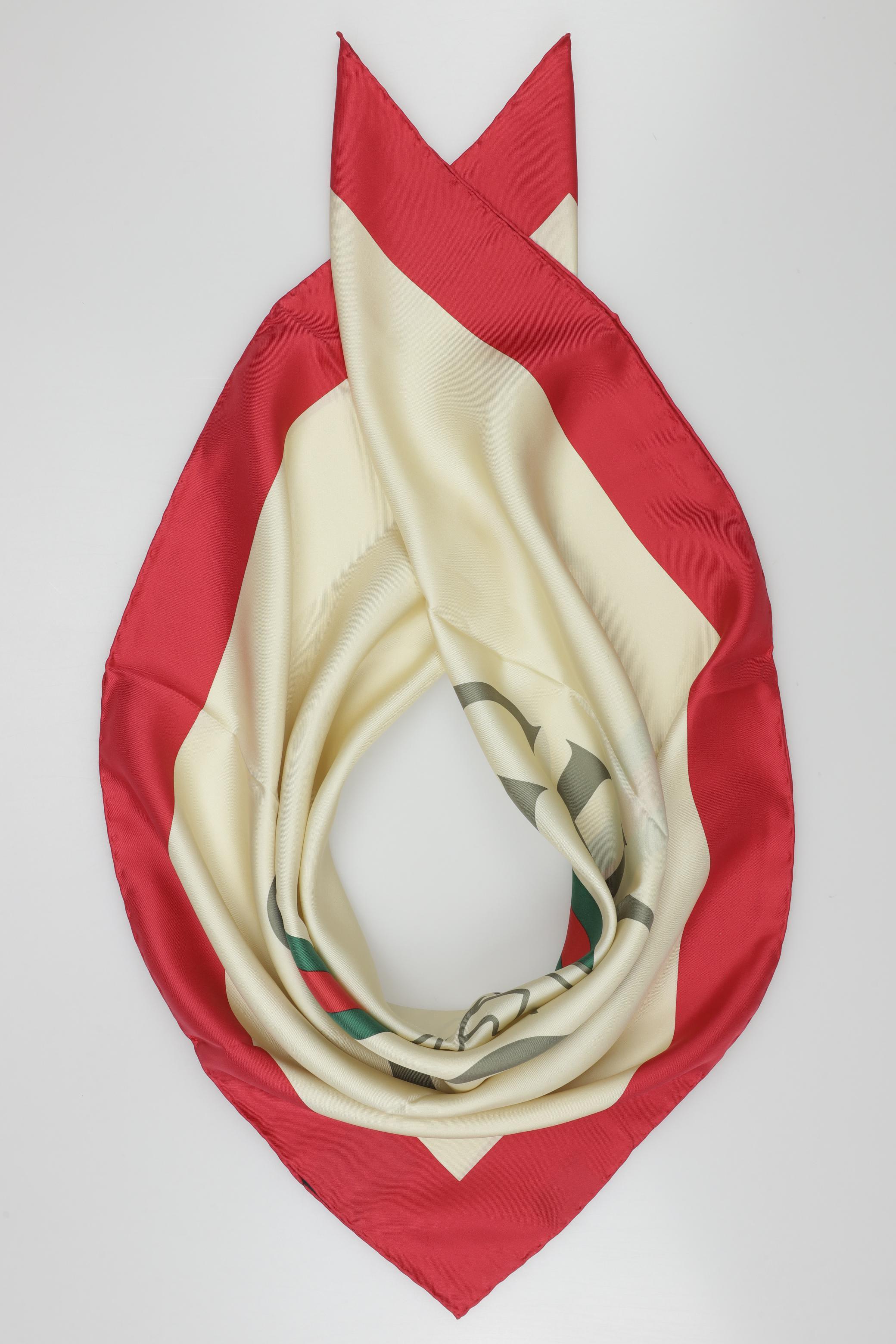 

Gucci Damen Schal, cremeweiß, Gr.