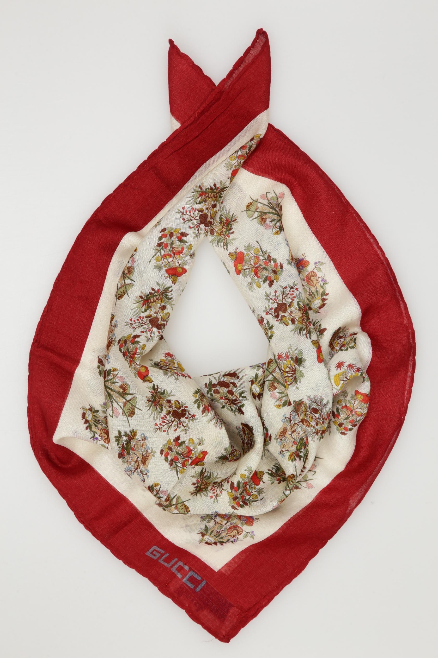 

Gucci Damen Schal, cremeweiß, Gr.