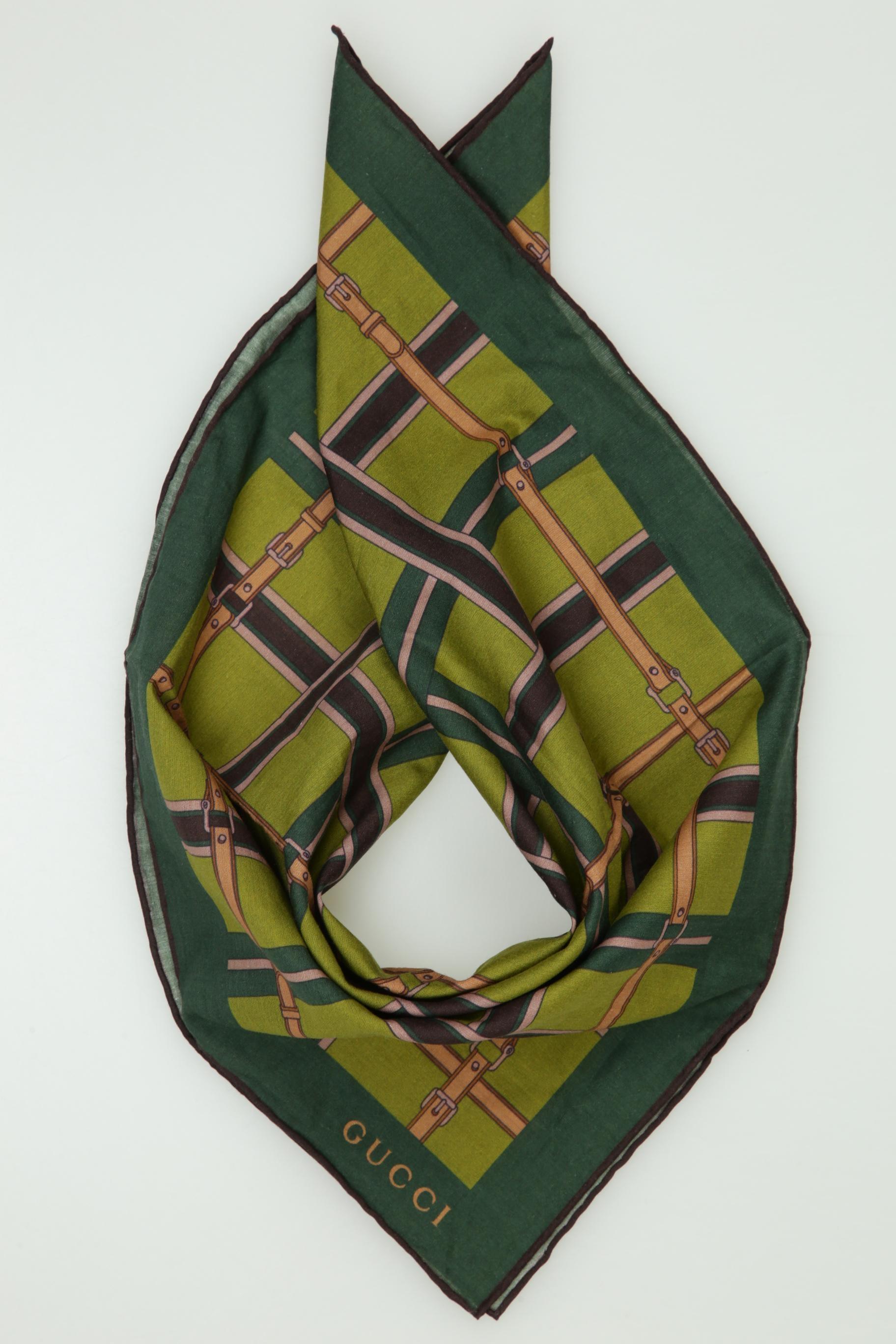 

Gucci Damen Schal, grün, Gr.