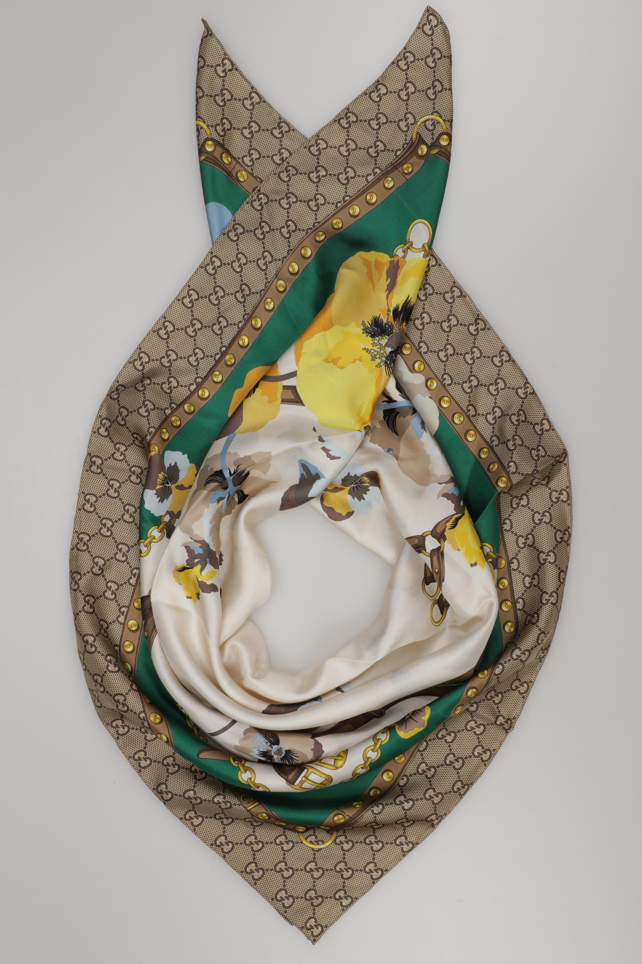 

Gucci Damen Schal, cremeweiß, Gr.