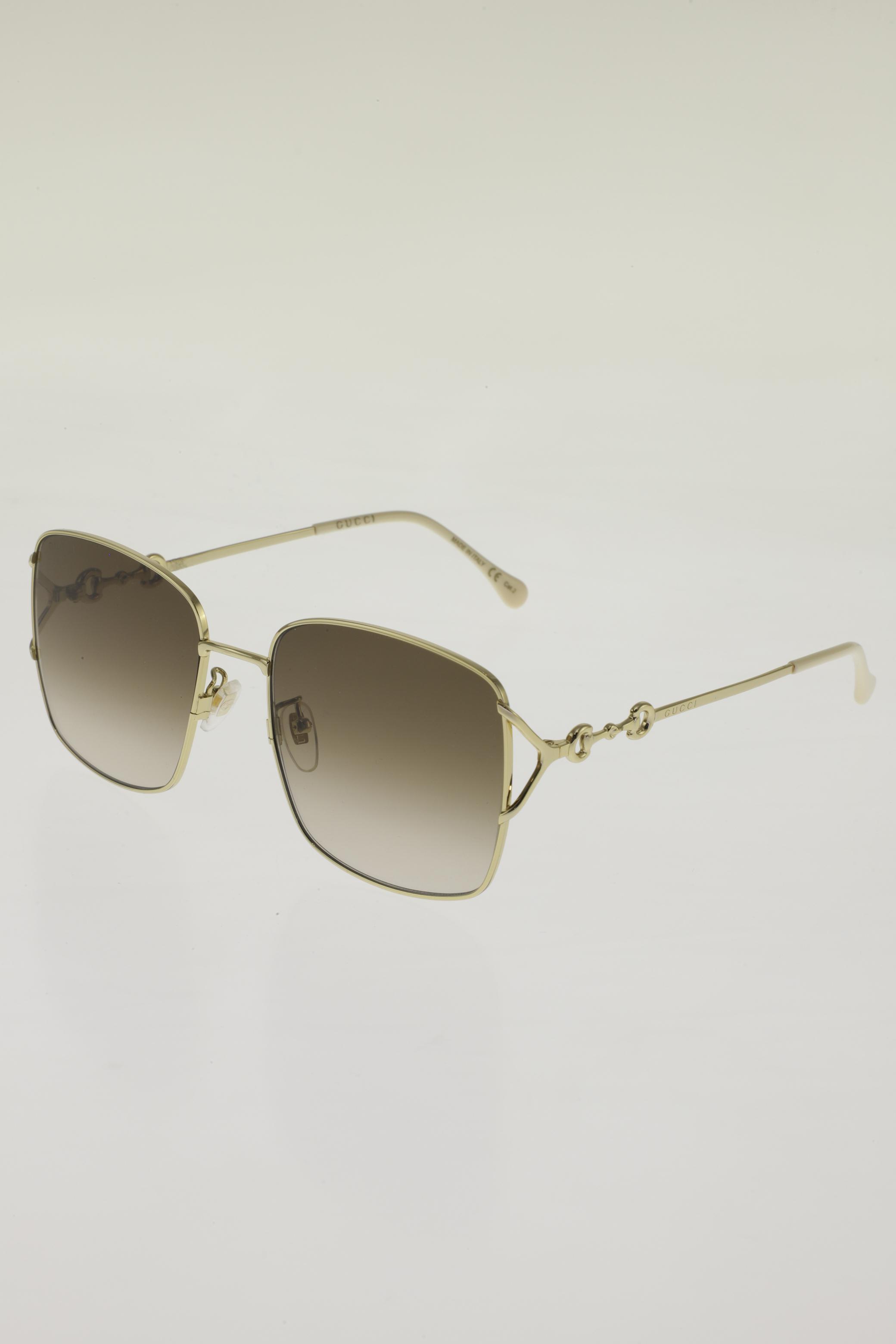 

Gucci Damen Sonnenbrille, gold, Gr.