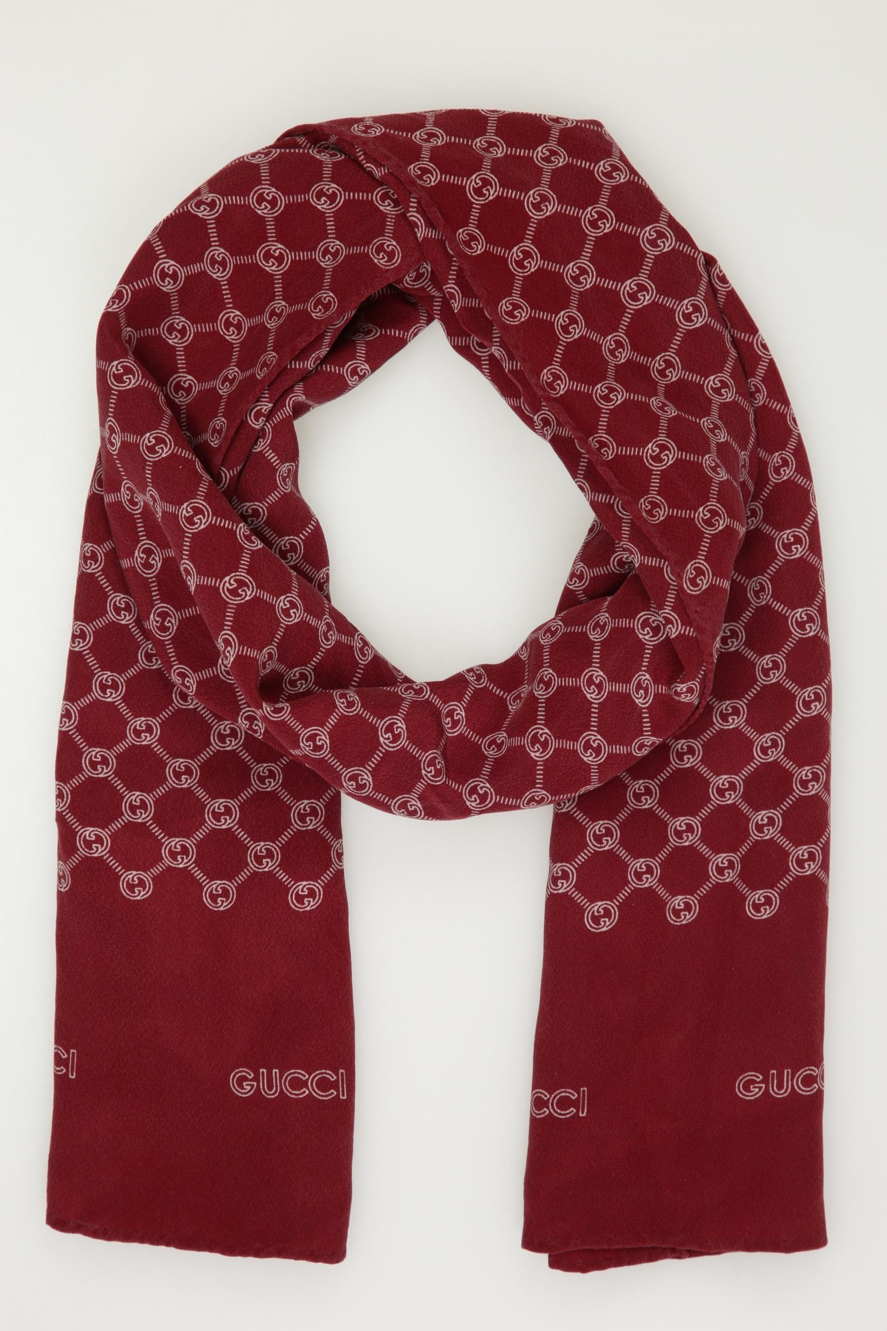 

Gucci Herren Schal, bordeaux, Gr.