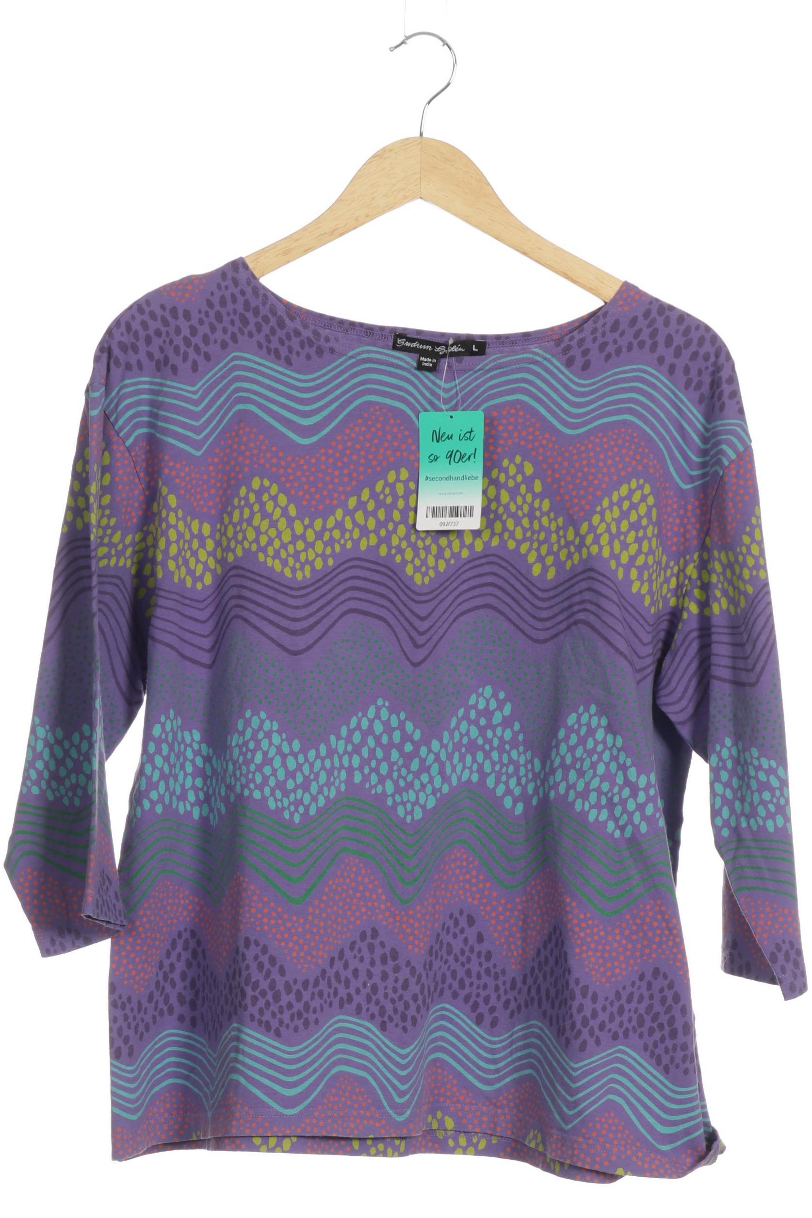 

Gudrun Sjödén Damen Langarmshirt, lila, Gr.