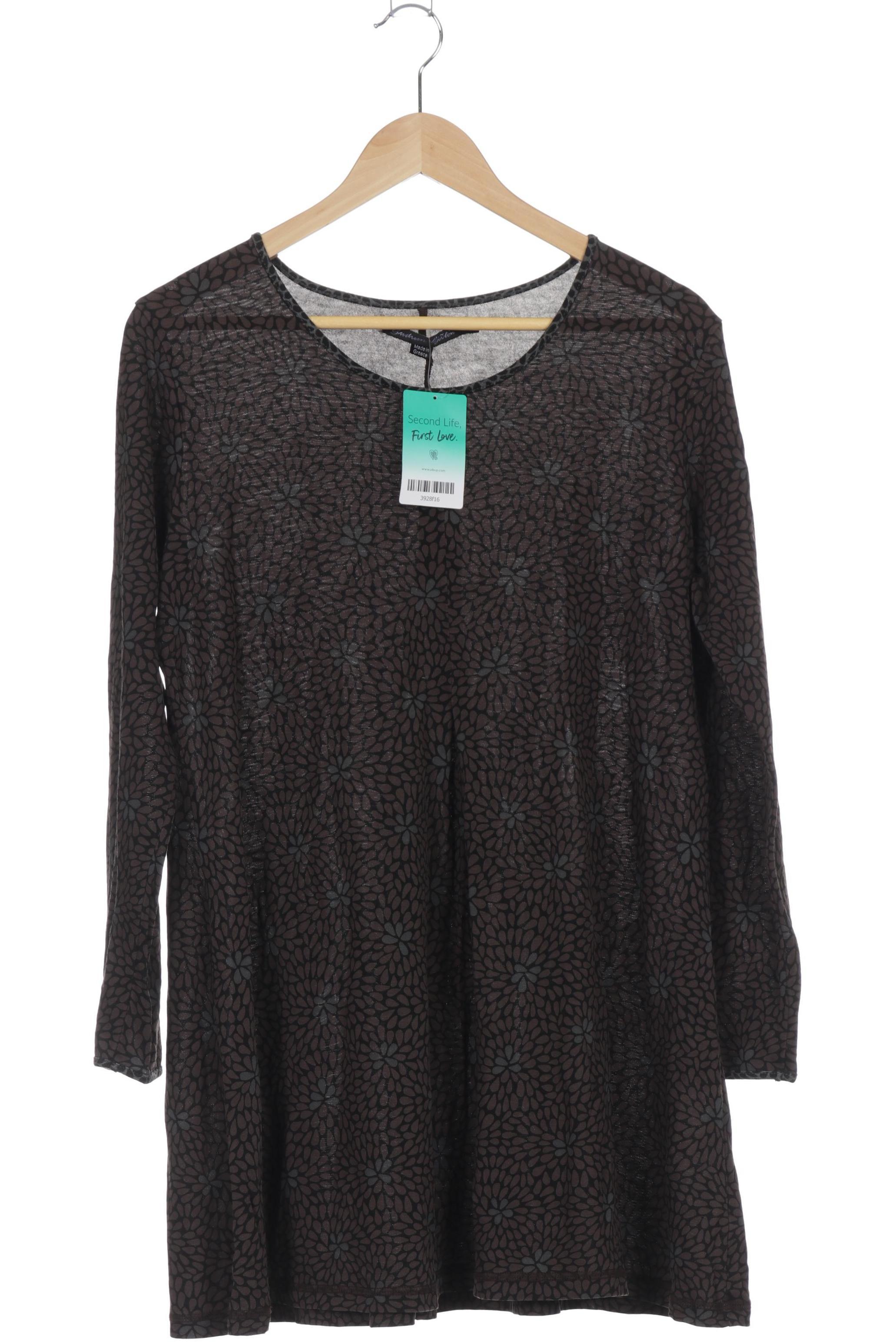 

Gudrun Sjödén Damen Langarmshirt, braun, Gr.