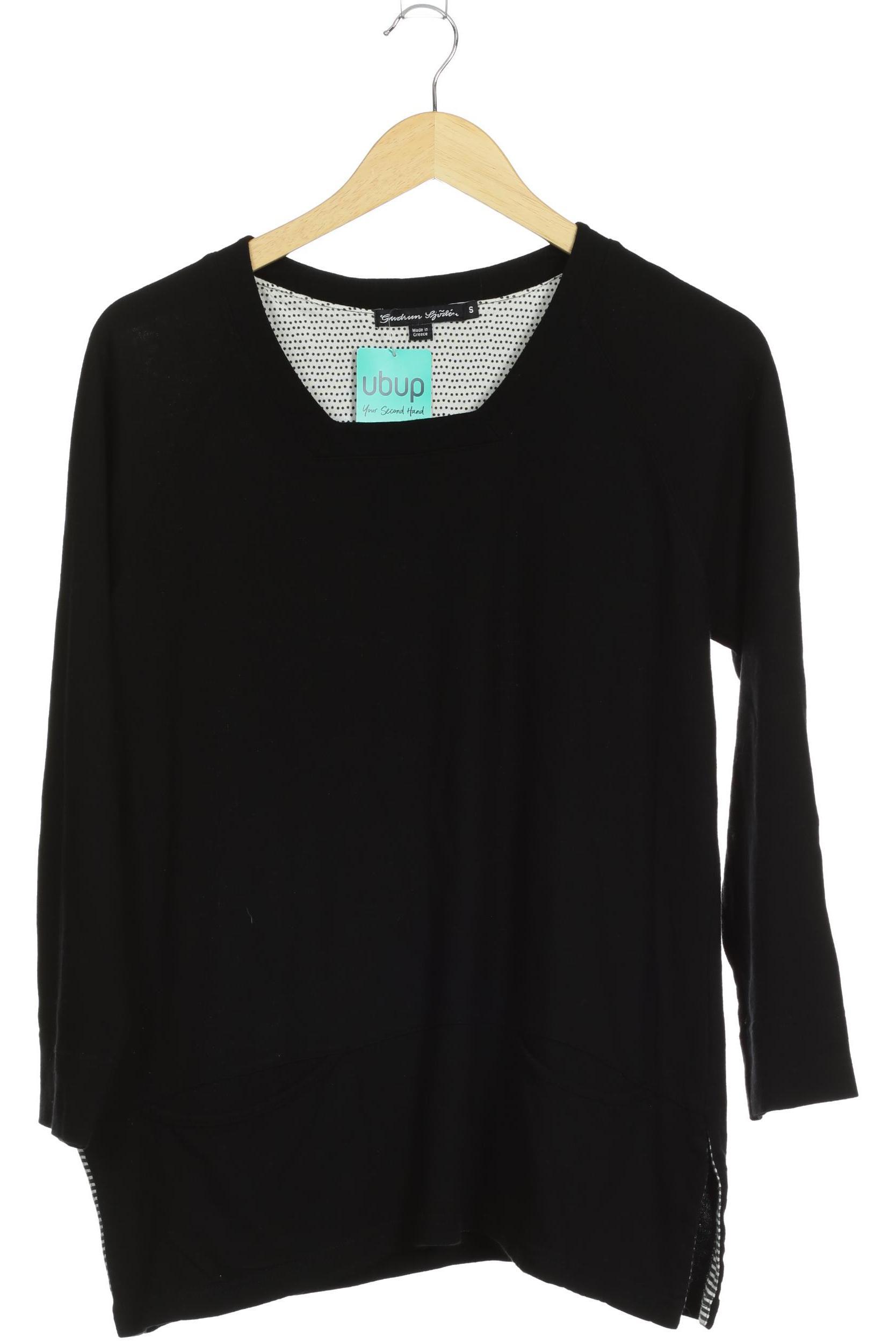 

Gudrun Sjödén Damen Langarmshirt, schwarz, Gr.