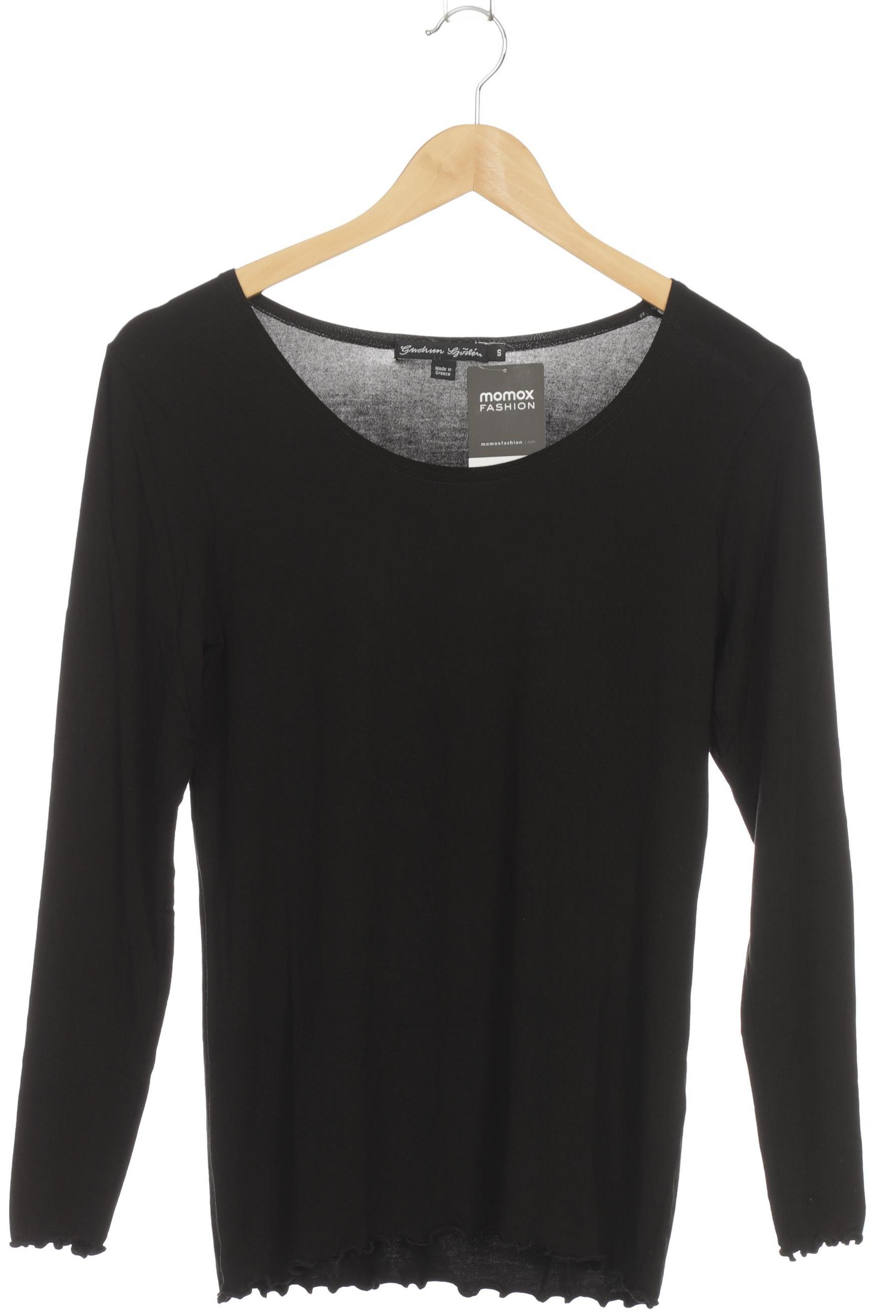

Gudrun Sjödén Damen Langarmshirt, schwarz, Gr.
