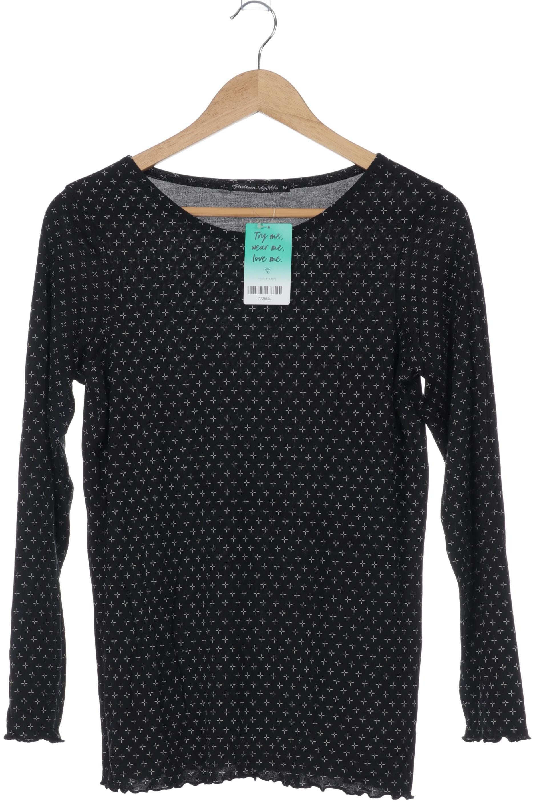 

Gudrun Sjödén Damen Langarmshirt, schwarz, Gr.