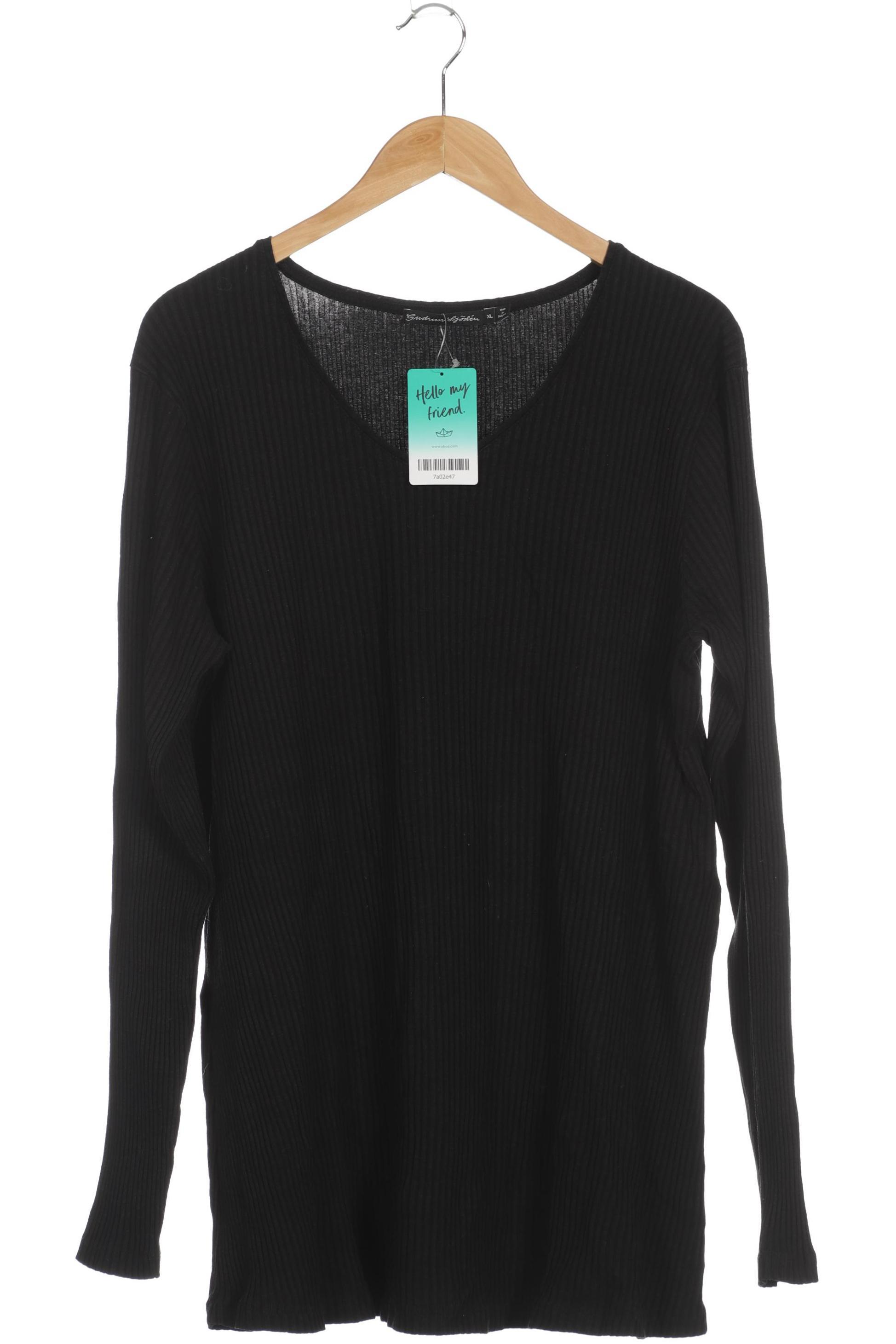 

Gudrun Sjödén Damen Langarmshirt, schwarz, Gr.