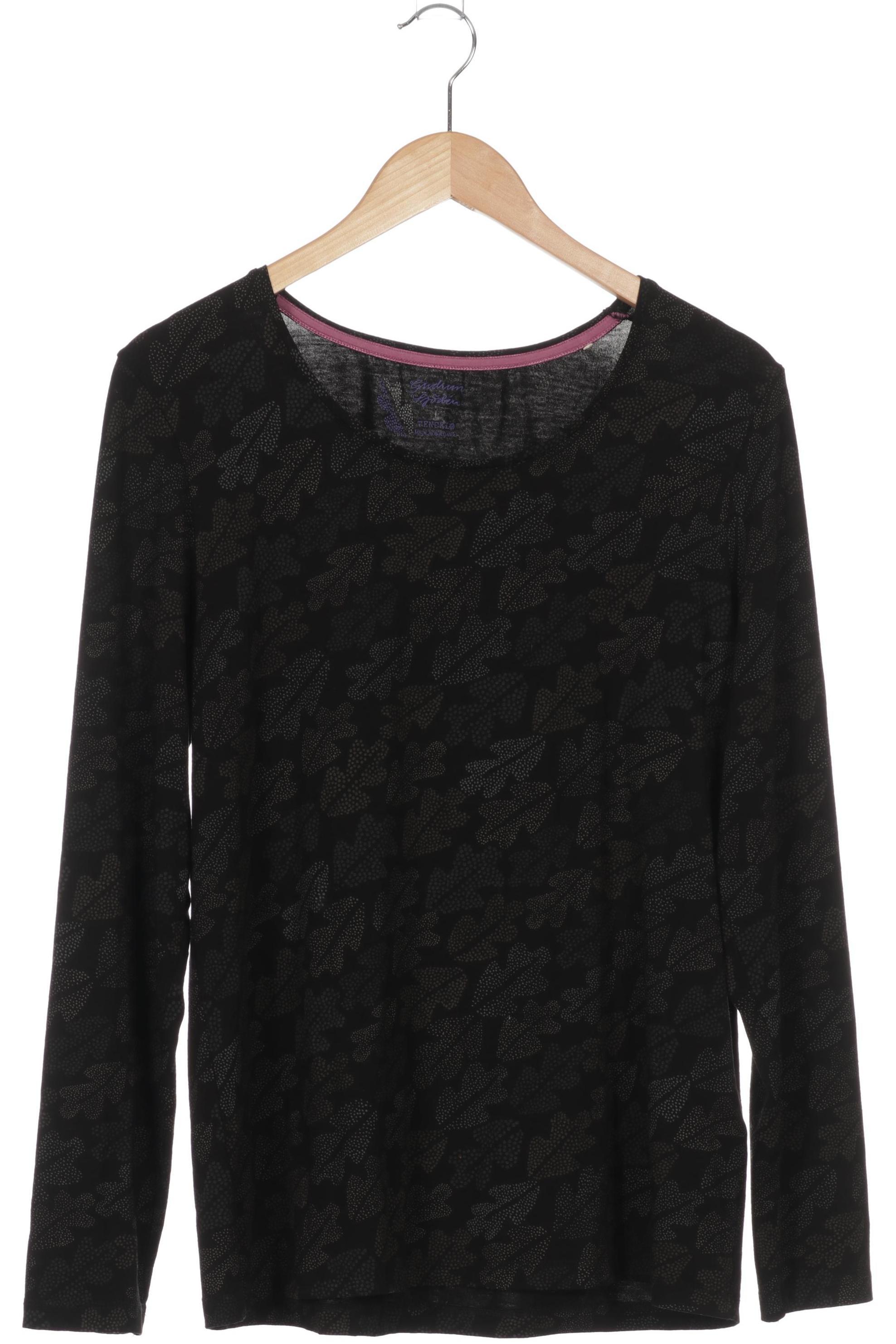 

Gudrun Sjödén Damen Langarmshirt, schwarz, Gr.