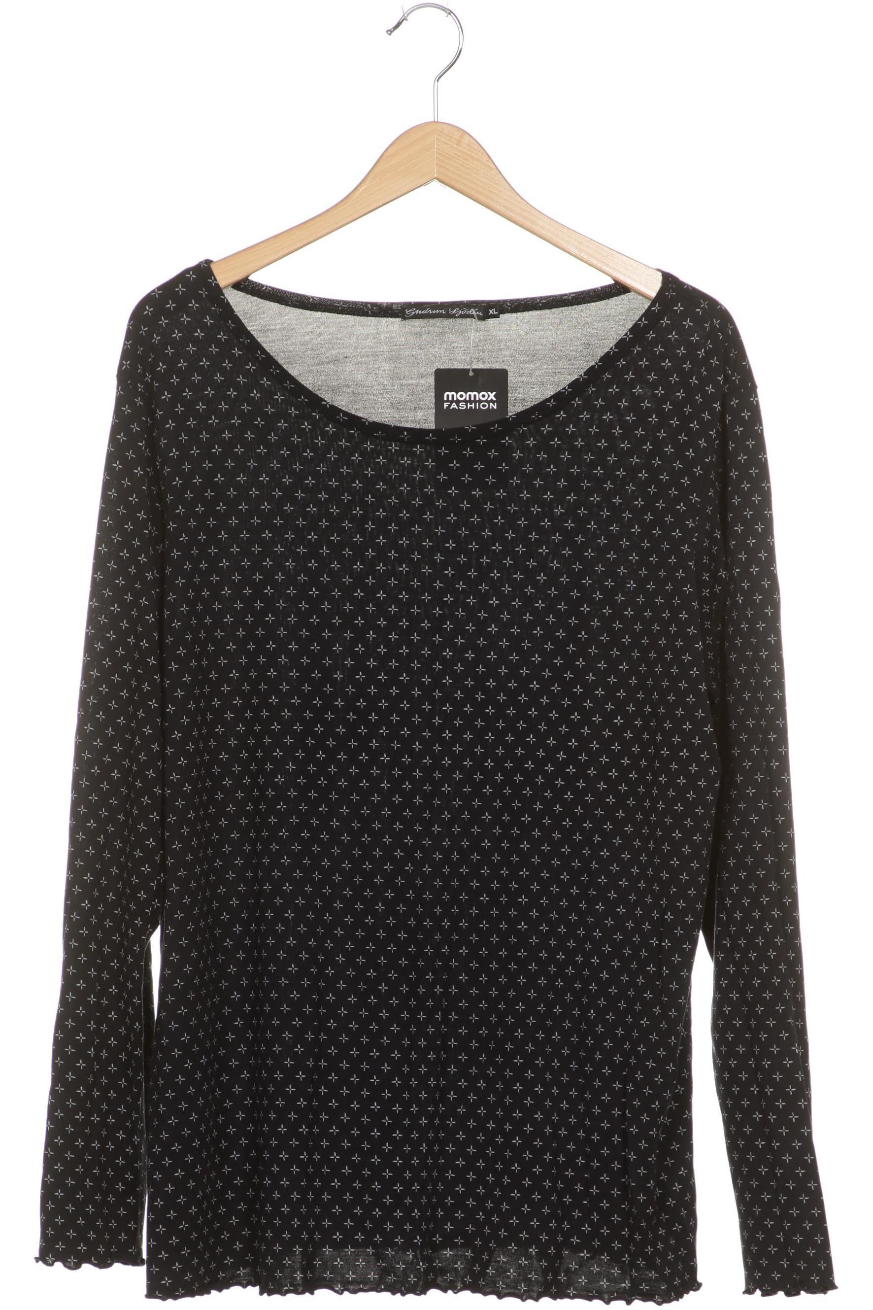 

Gudrun Sjödén Damen Langarmshirt, schwarz, Gr.