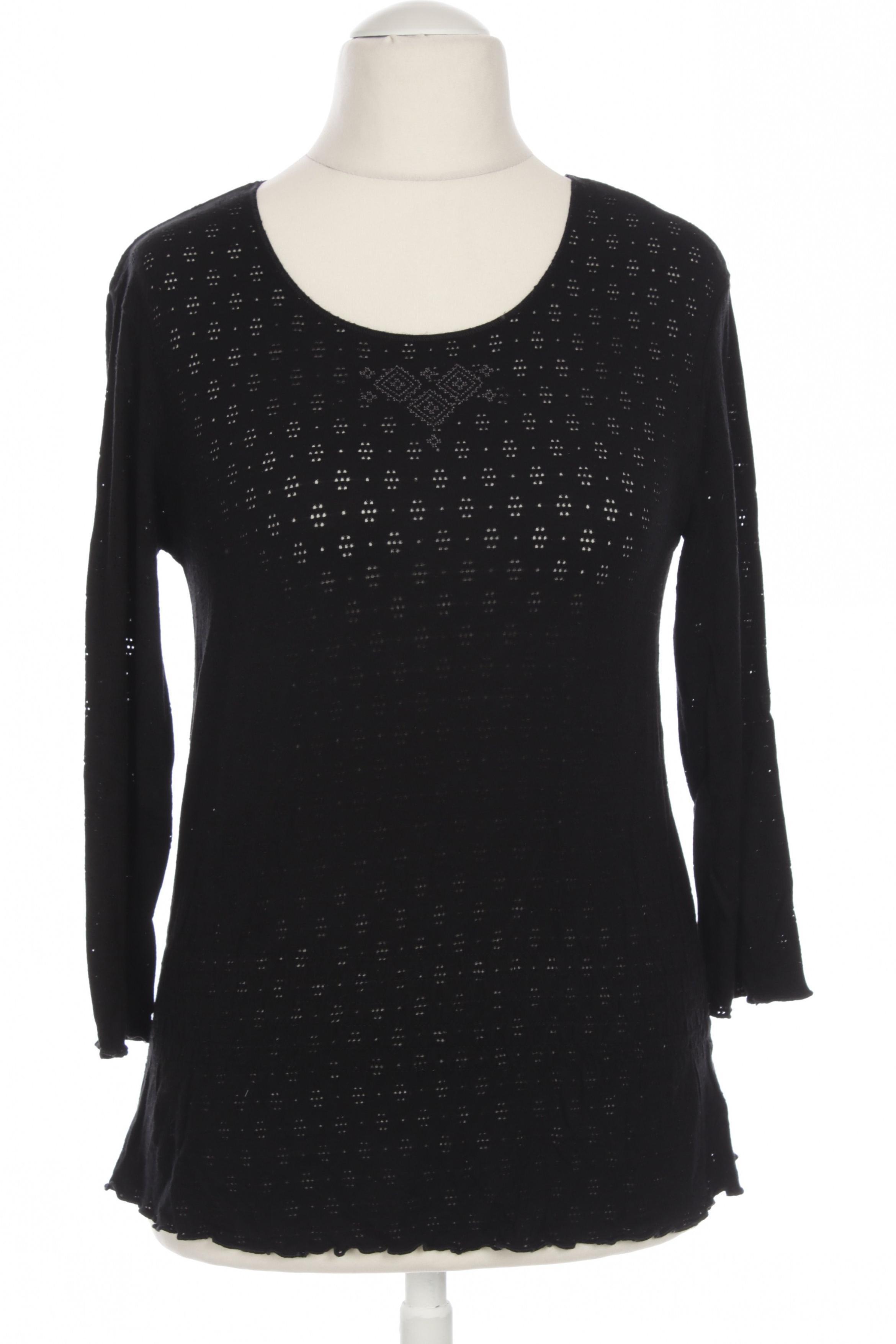 

Gudrun Sjödén Damen Langarmshirt, schwarz, Gr.